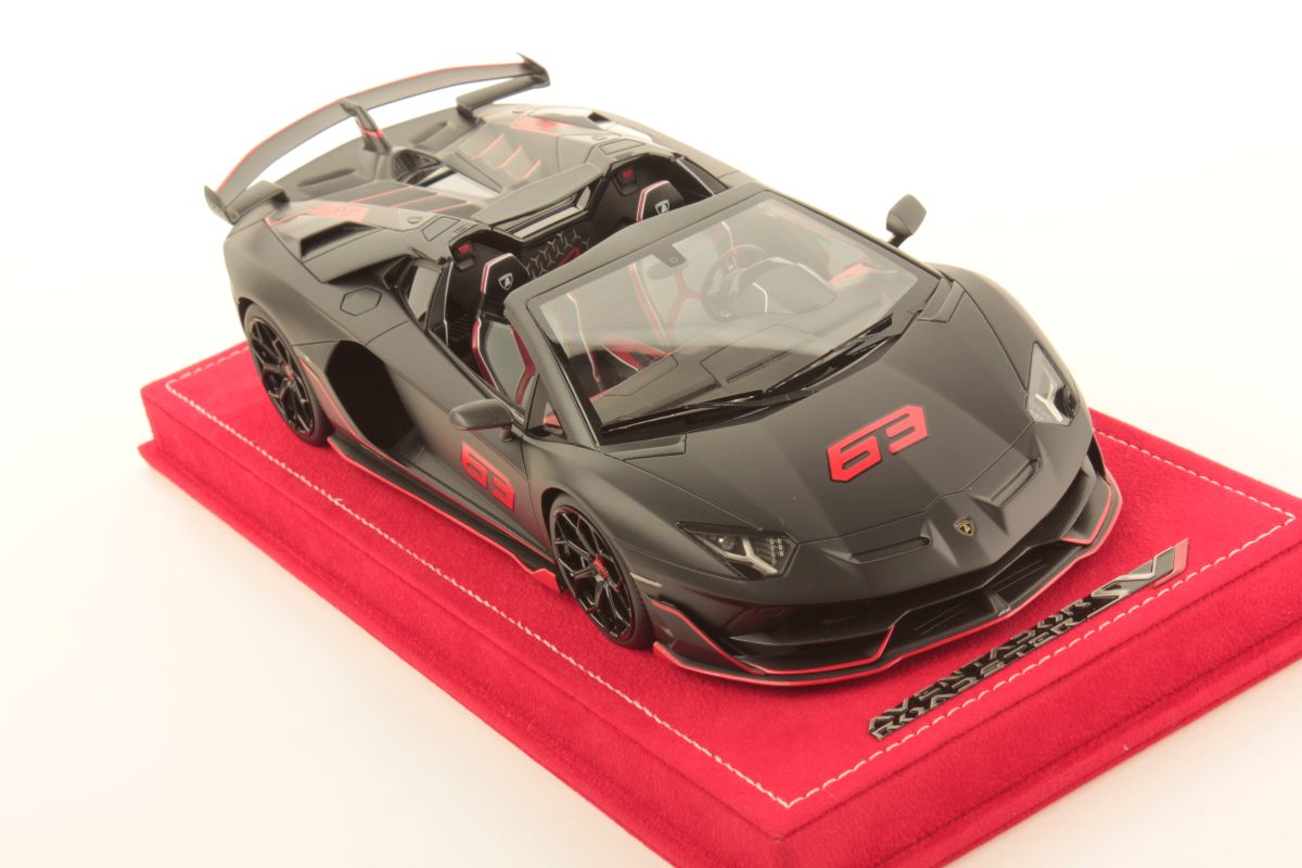 MR Collection Lamborghini Aventador SVJ Roadster - Nero Nemesis | 1:18 – Bild 3