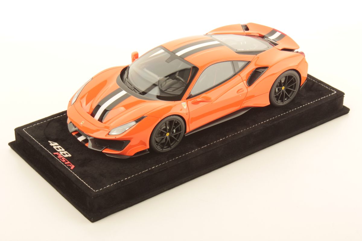 MR Collection Ferrari 488 Pista - Pastel Orange | 1:18