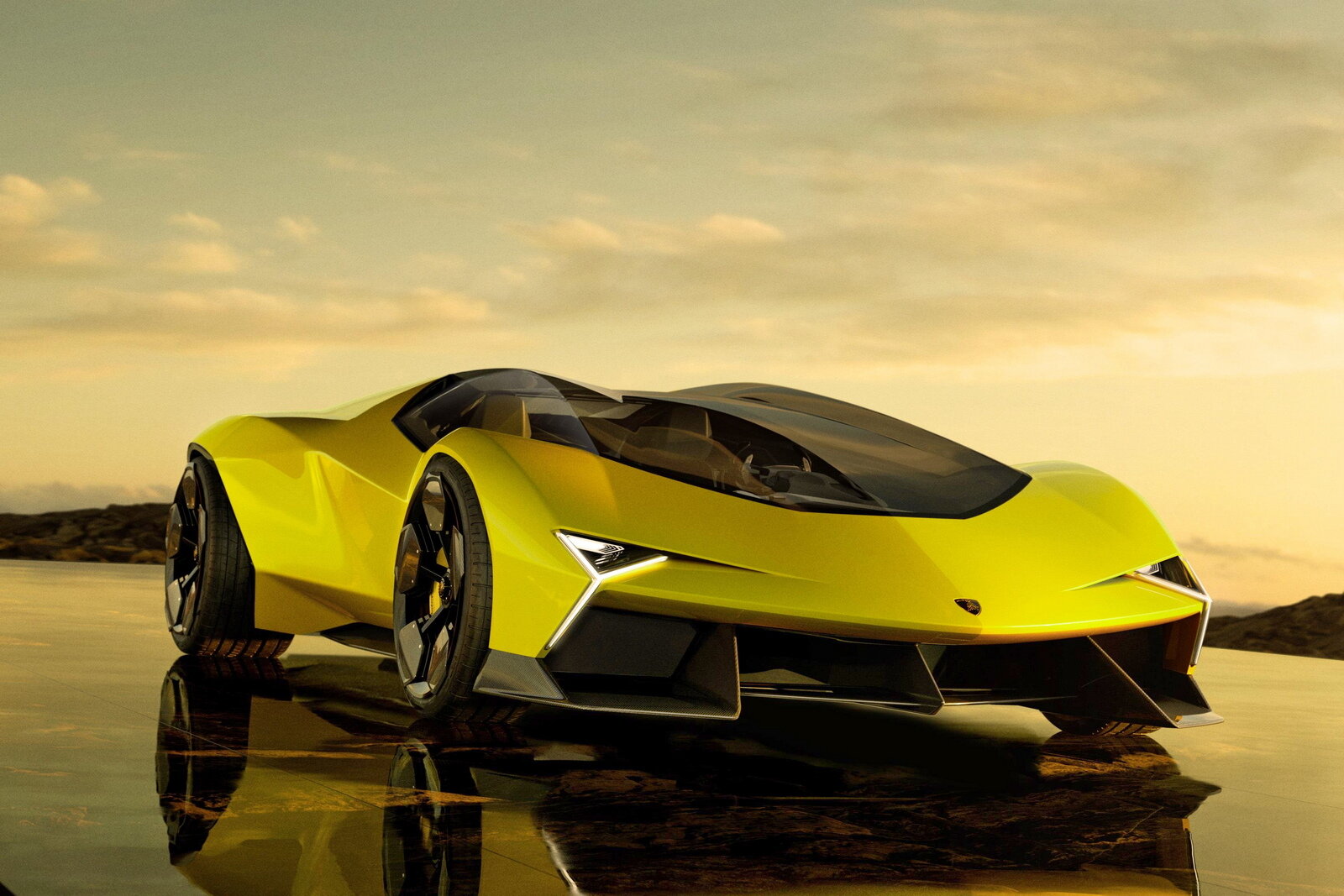 MR Collection Lamborghini Manifesto Concept Car - Yellow Crius | 1:18