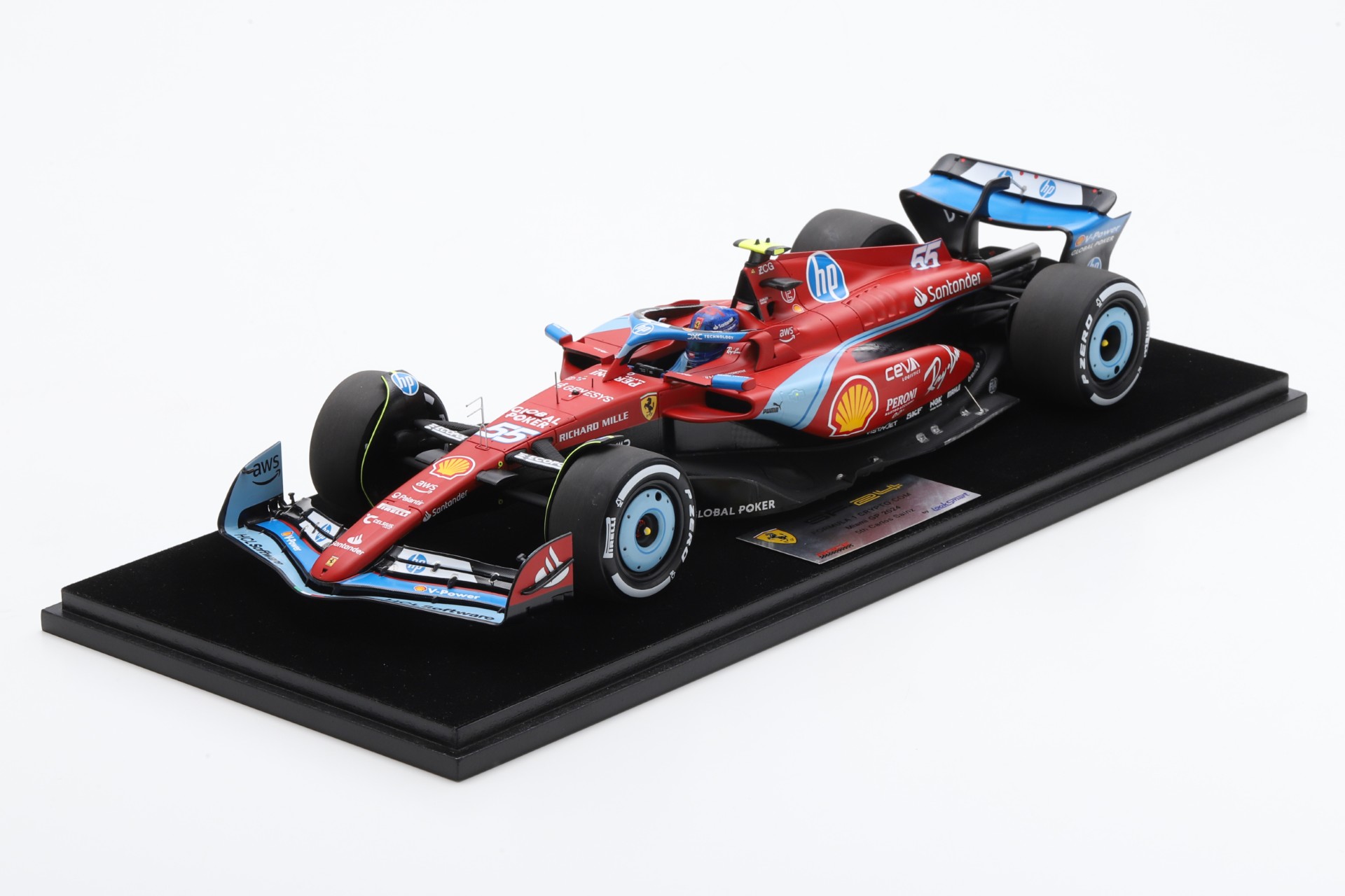 MR Collection Ferrari SF-24 Miami GP 2024 Sainz 5th Place - Racing Livery | 1:18