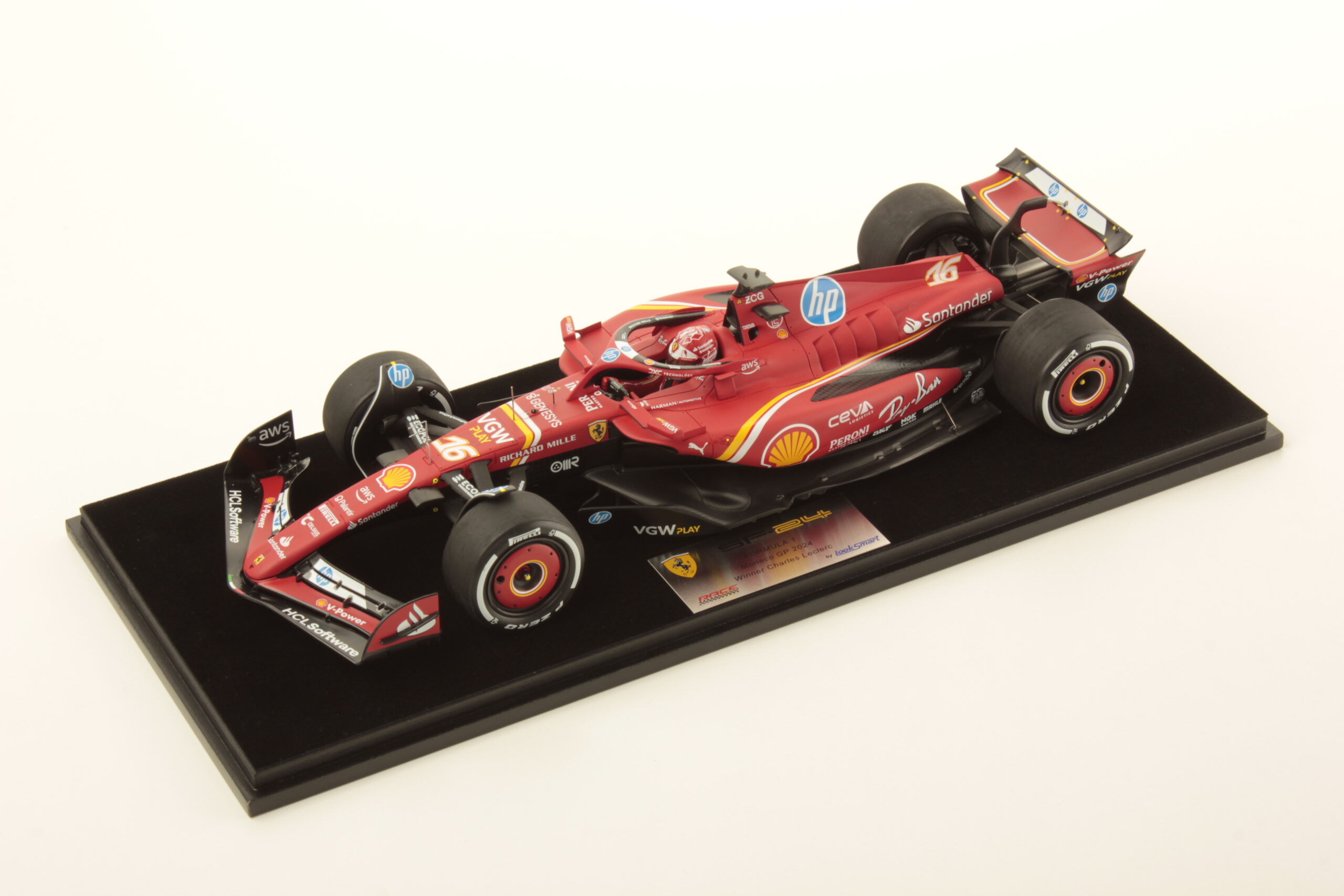 MR Collection Ferrari SF-24 Monaco GP 2024 Sainz 3rd Place - Racing Livery | 1:18