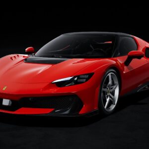 MR Collection Ferrari 296 Speciale - Rosso Corsa with Nero DS Roof | 1:18