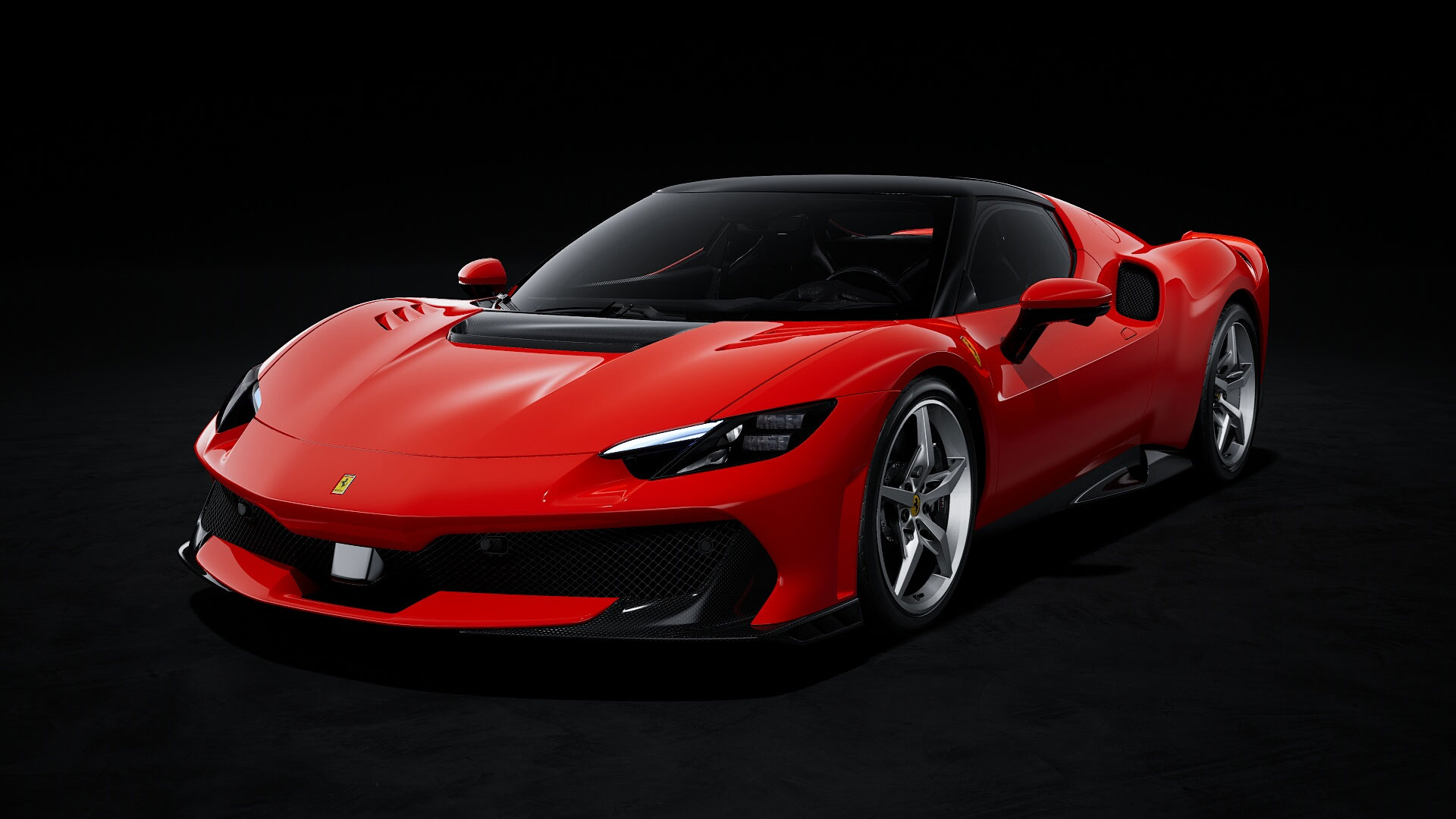 MR Collection Ferrari 296 Speciale - Rosso Corsa with Nero DS Roof | 1:18