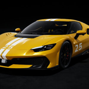 MR Collection Ferrari 296 Speciale - Triple Layer Yellow with Livery | 1:18