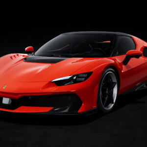 MR Collection Ferrari 296 Speciale - Dino Red with DS Black Roof | 1:18