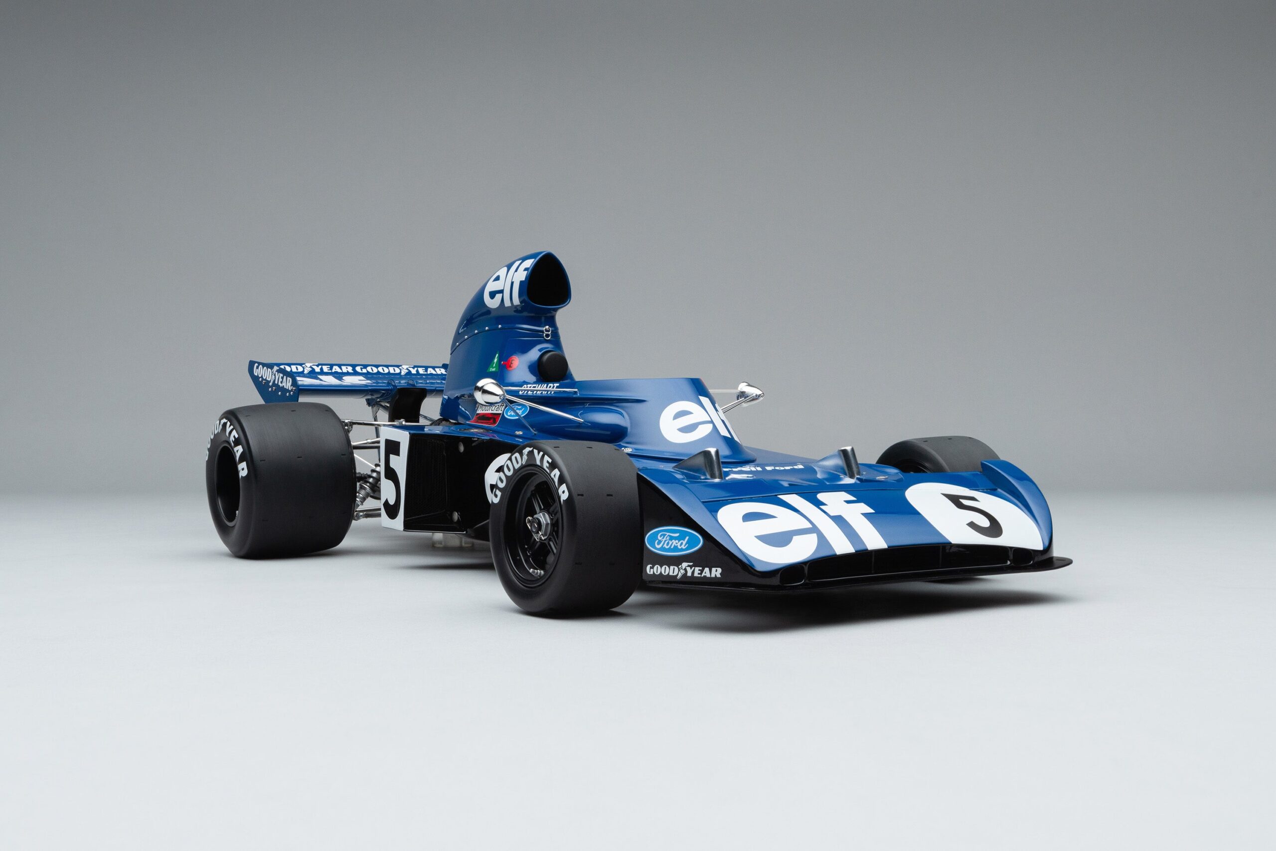 Amalgam Tyrrell 006 1973 Großer Preis von Deutschland (Jackie Stewart) - Blau | 1:8