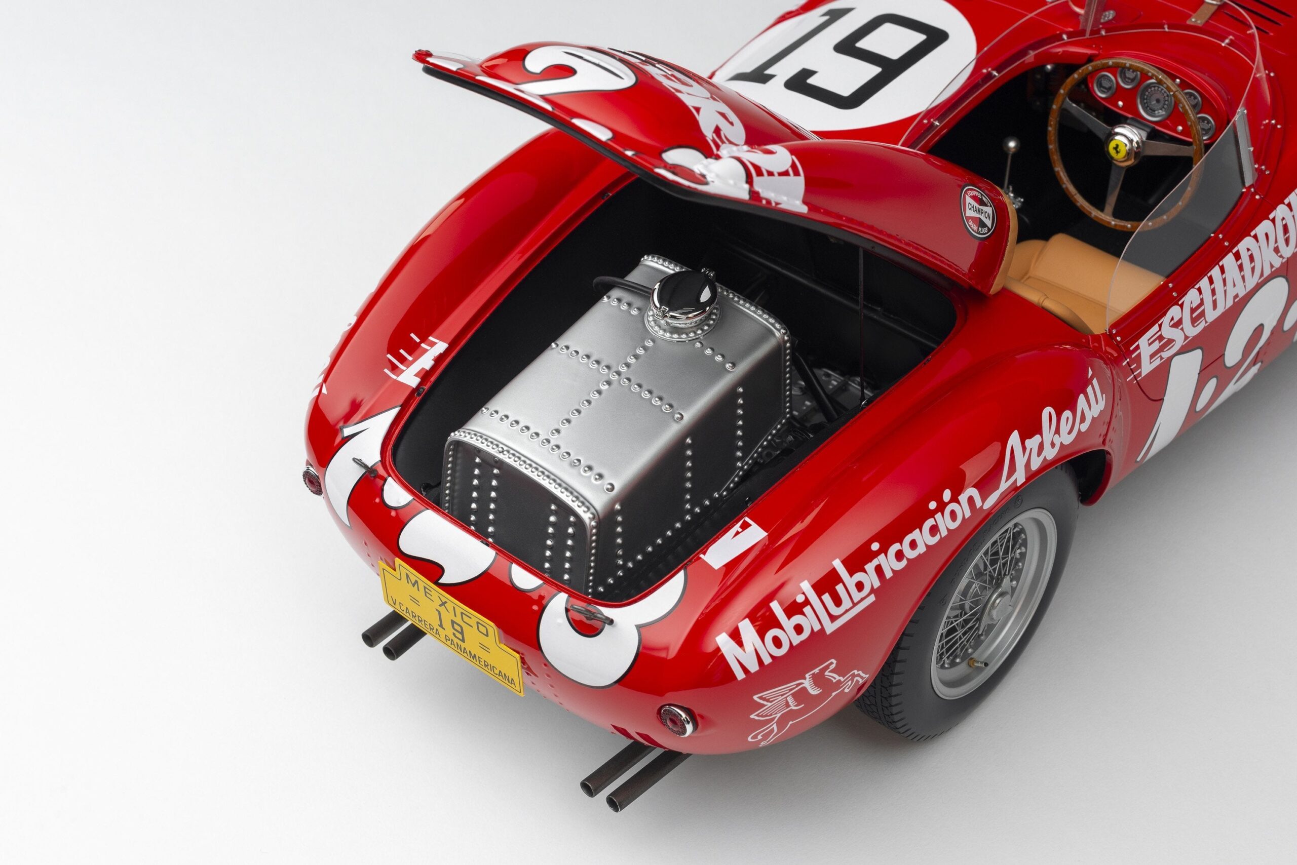Amalgam Ferrari 375 Plus 1954 Carrera Panamericana Winner Maglioli - Rot | 1:8 - 画像8
