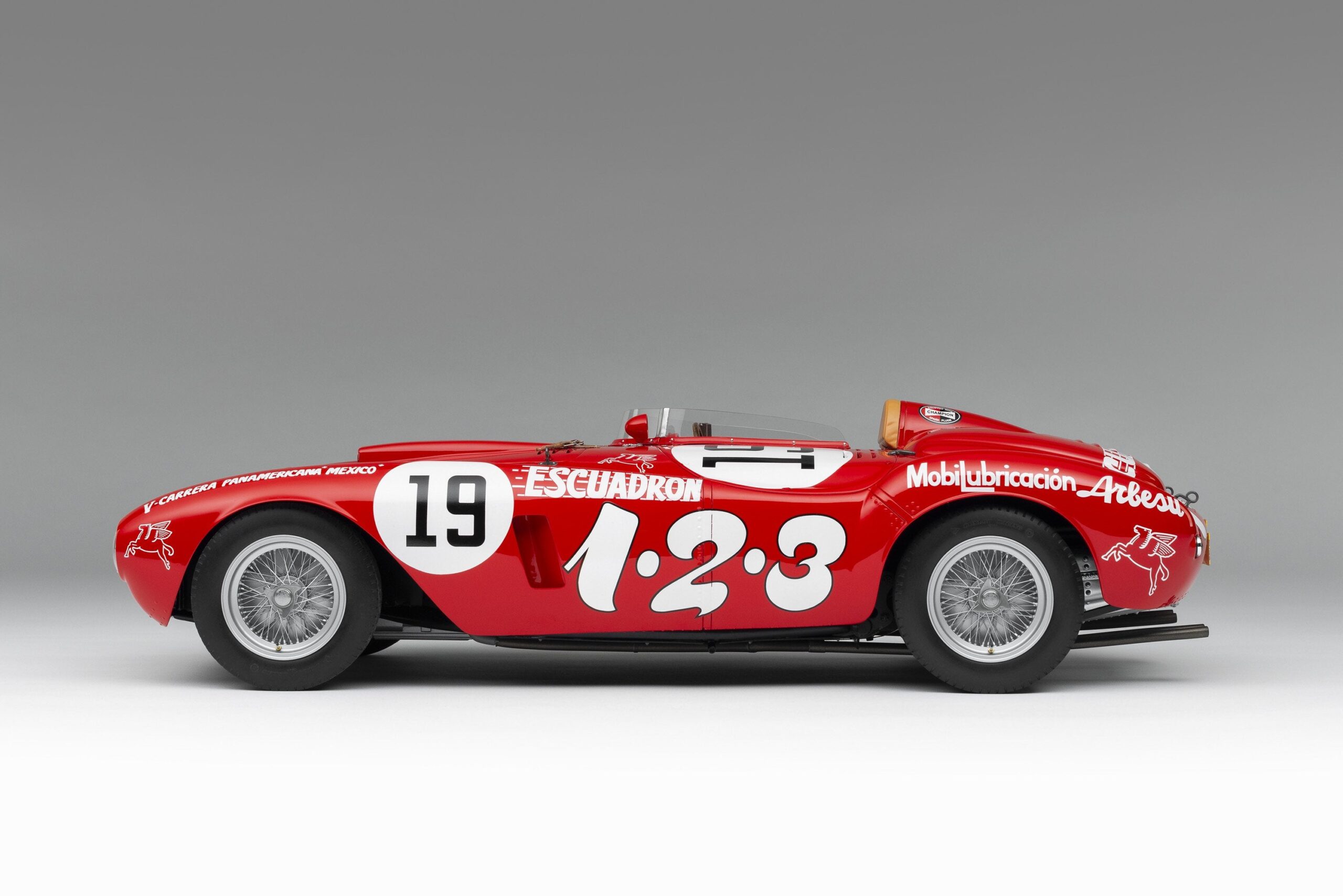 Amalgam Ferrari 375 Plus 1954 Carrera Panamericana Winner Maglioli - Rot | 1:8 - 画像16