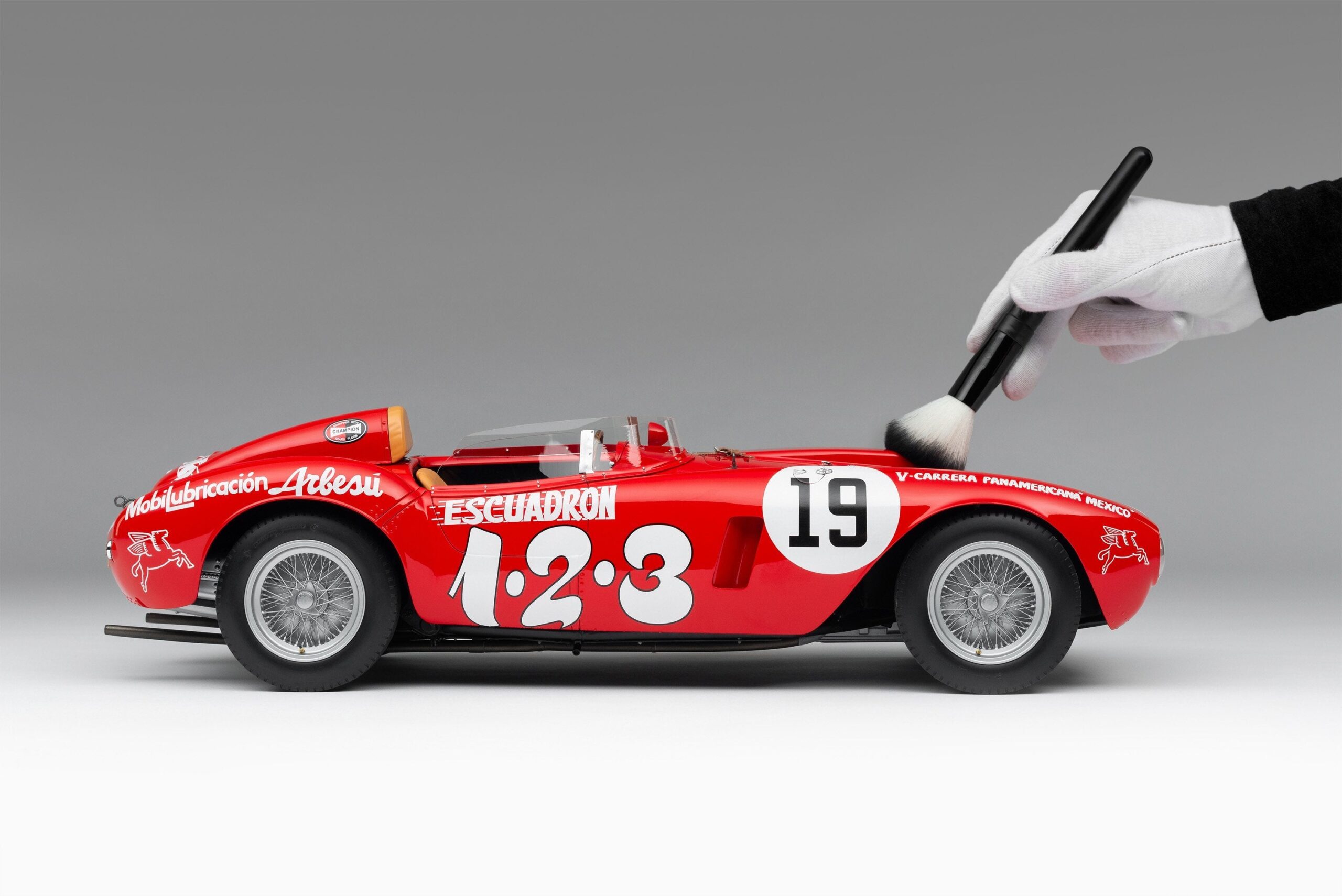Amalgam Ferrari 375 Plus 1954 Carrera Panamericana Winner Maglioli - Rot | 1:8 - 画像3