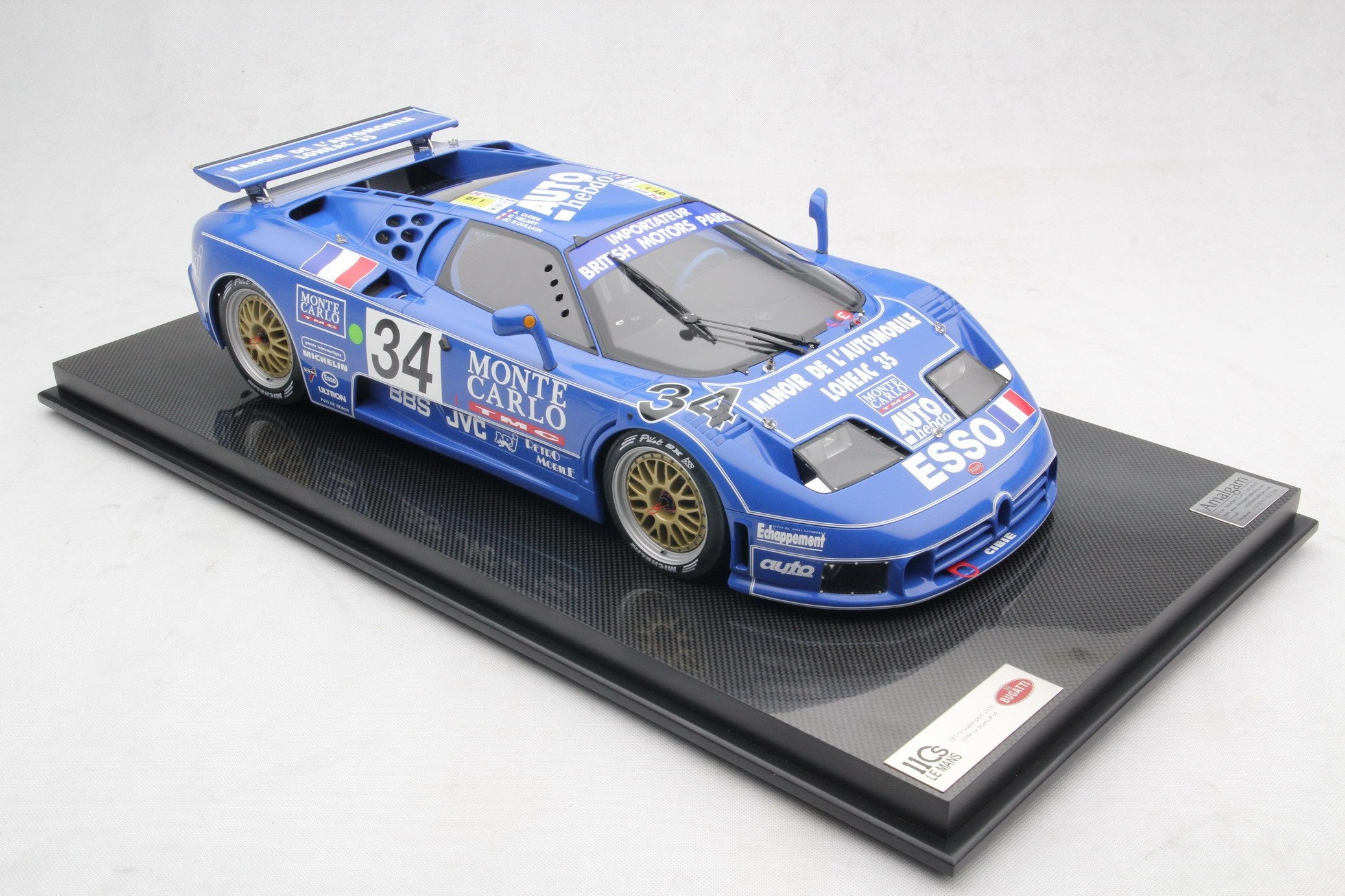 Amalgam Bugatti EB110 LM 1994 Le Mans - Blau | 1:8 – Bild 13