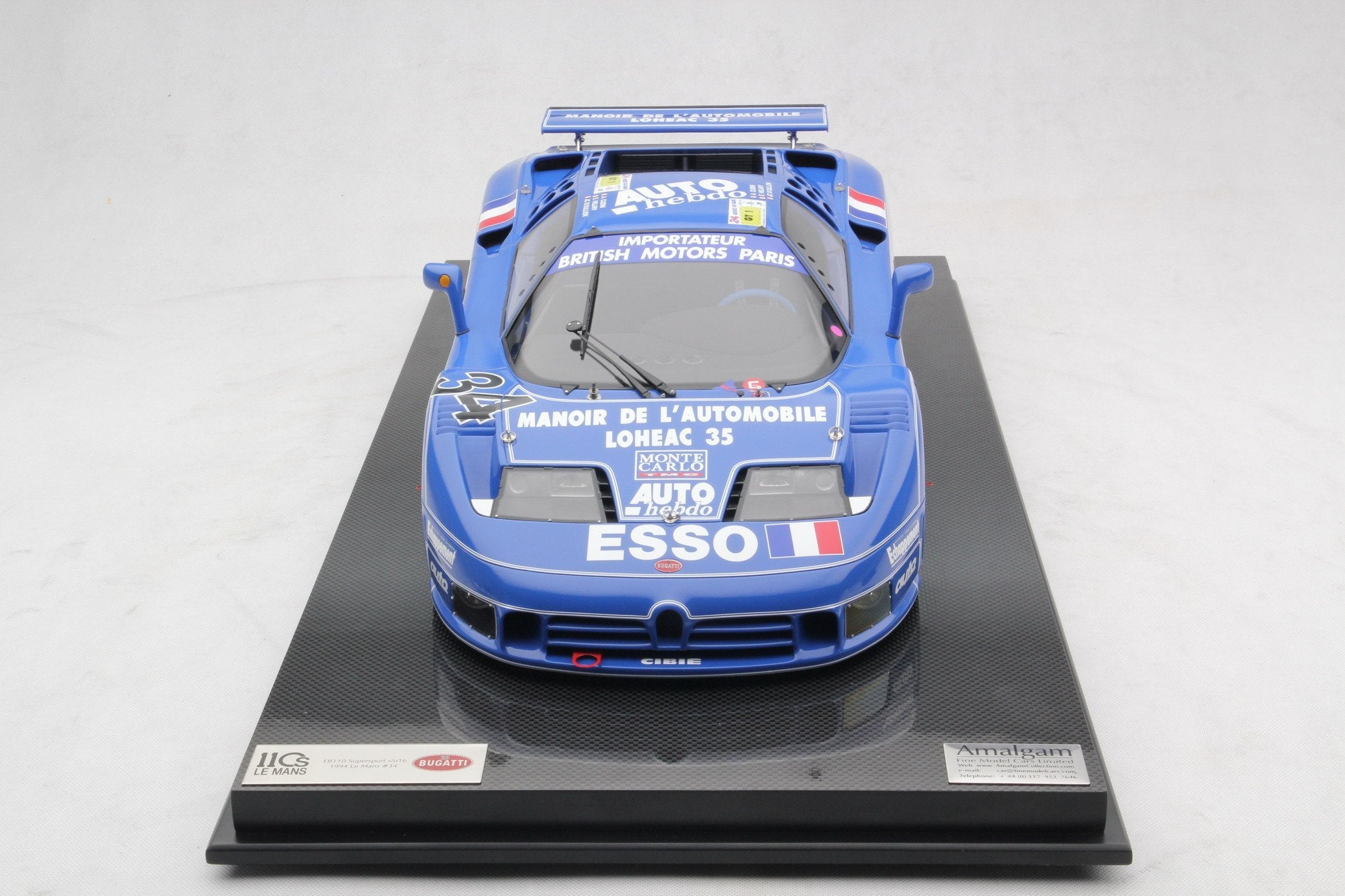 Amalgam Bugatti EB110 LM 1994 Le Mans - Blau | 1:8 – Bild 4