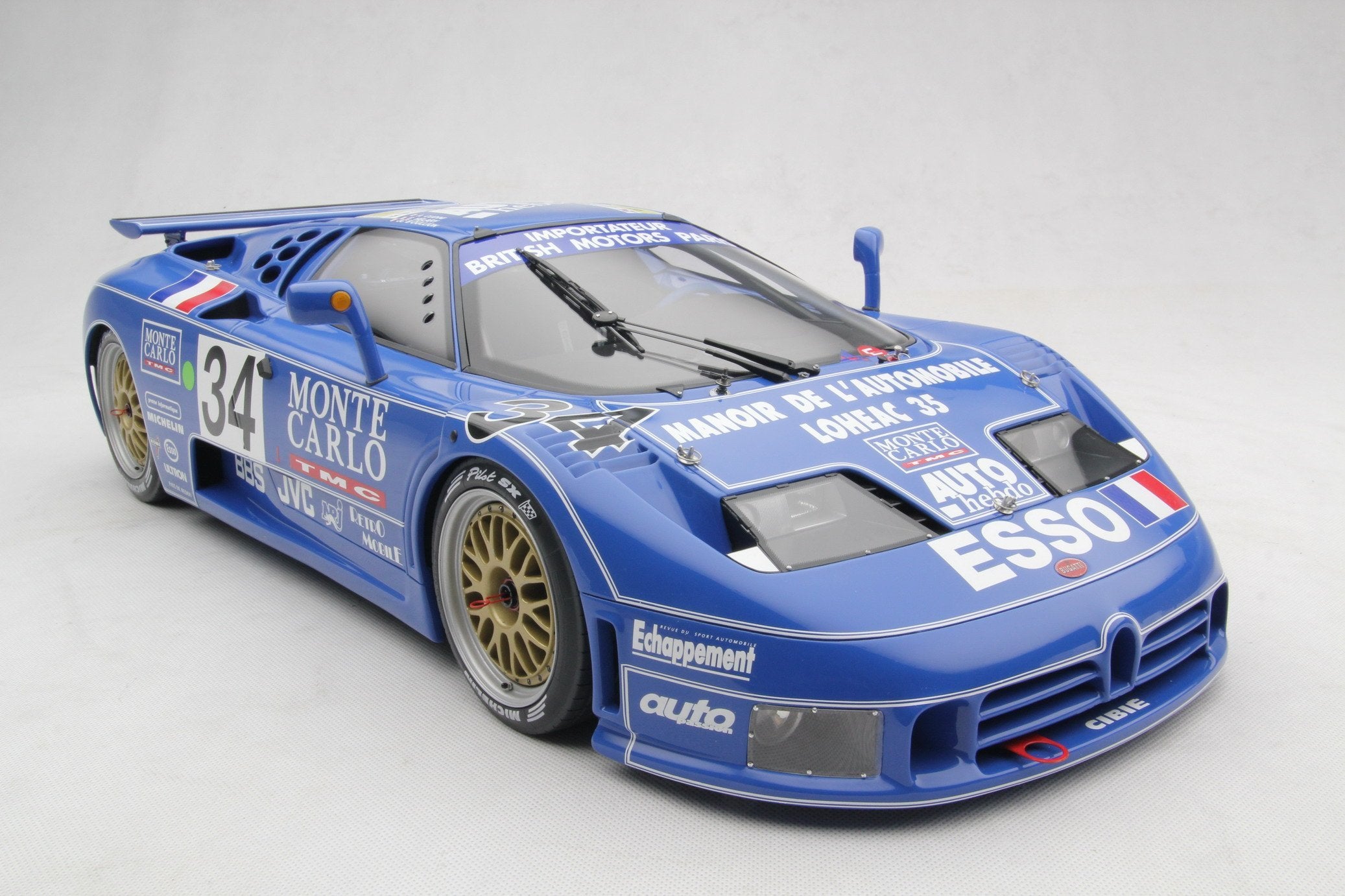 Amalgam Bugatti EB110 LM 1994 Le Mans - Blau | 1:8 – Bild 7