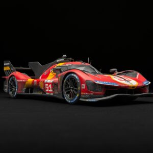 Amalgam Ferrari 499P 2023 Le Mans Winner (Race Weathered) - Rot | 1:18