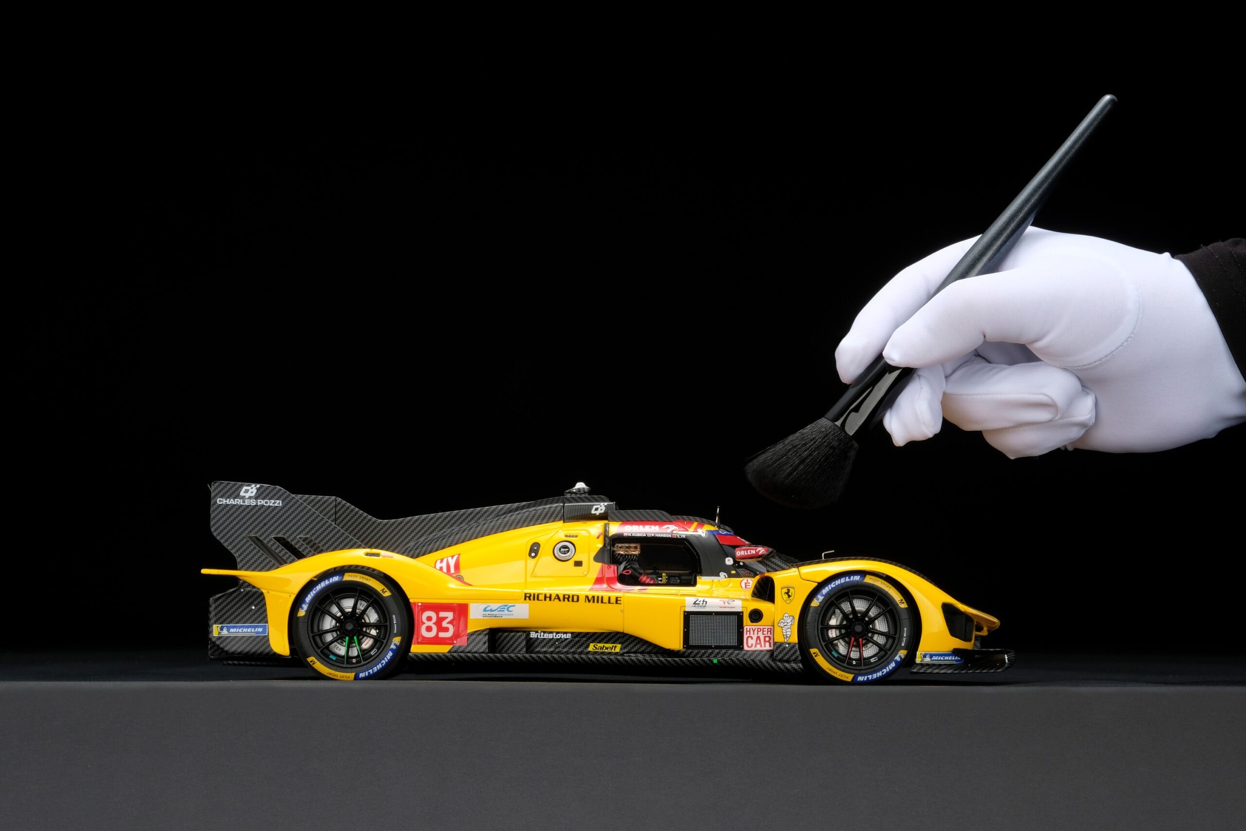 Amalgam Ferrari 499P 2025 Le Mans Winner #83 - Gelb | 1:18 – Bild 3