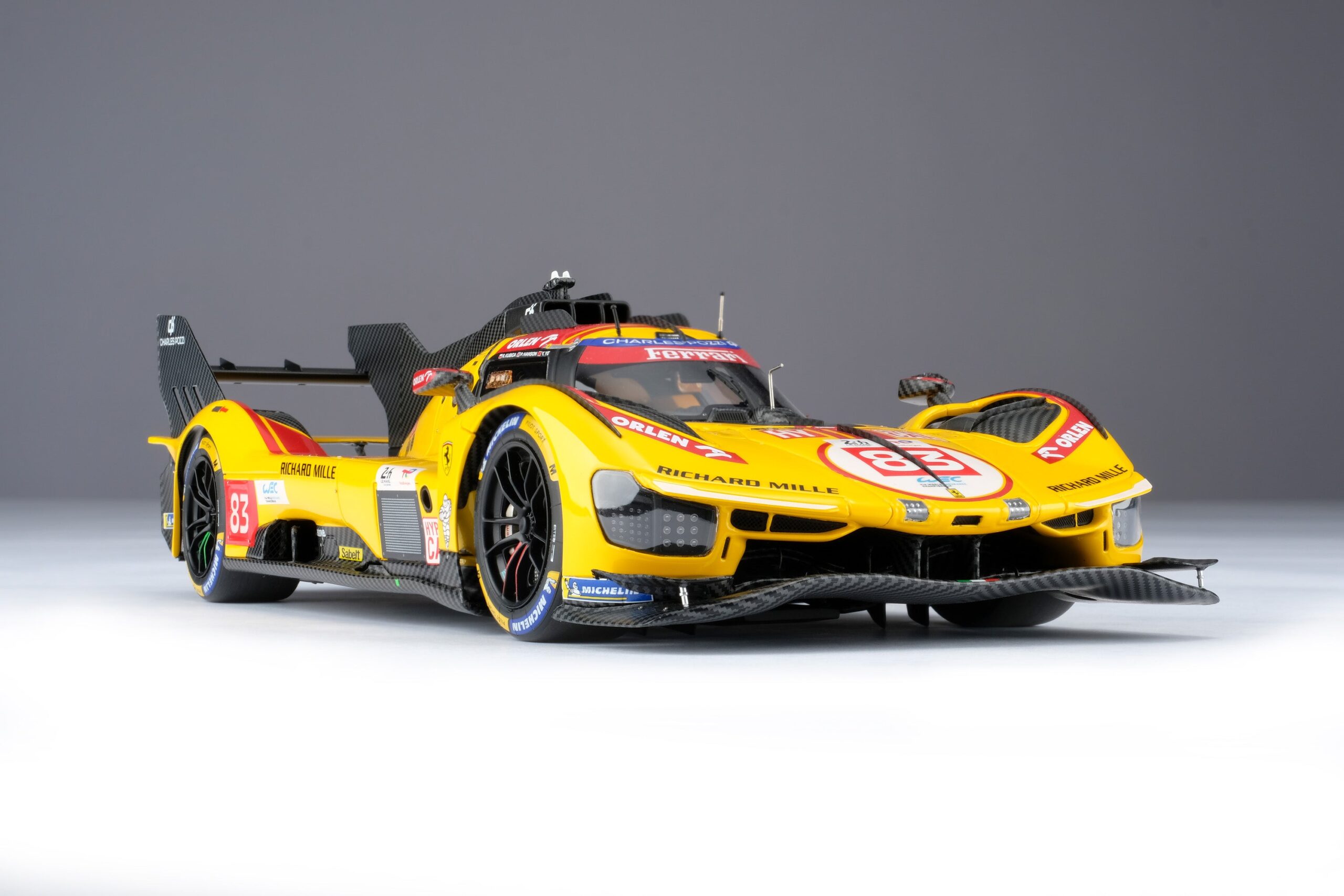 Amalgam Ferrari 499P 2025 Le Mans Winner #83 - Gelb | 1:18 – Bild 6