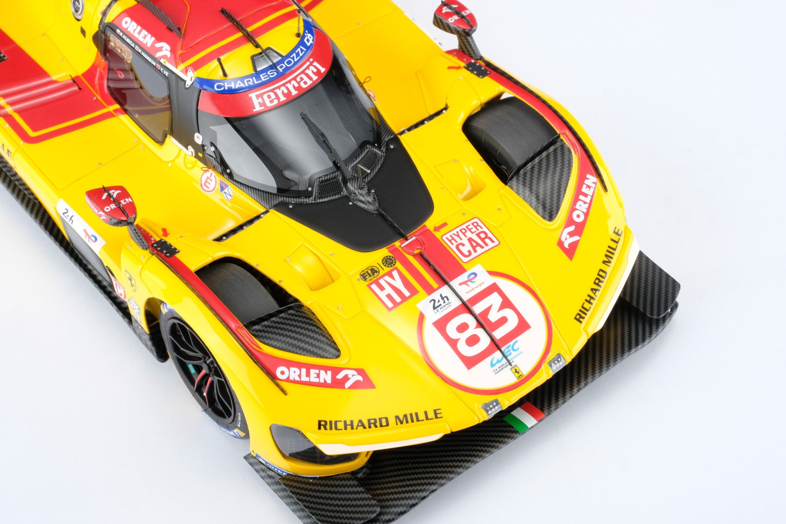 Amalgam Ferrari 499P 2025 Le Mans Winner #83 - Gelb | 1:18 – Bild 7