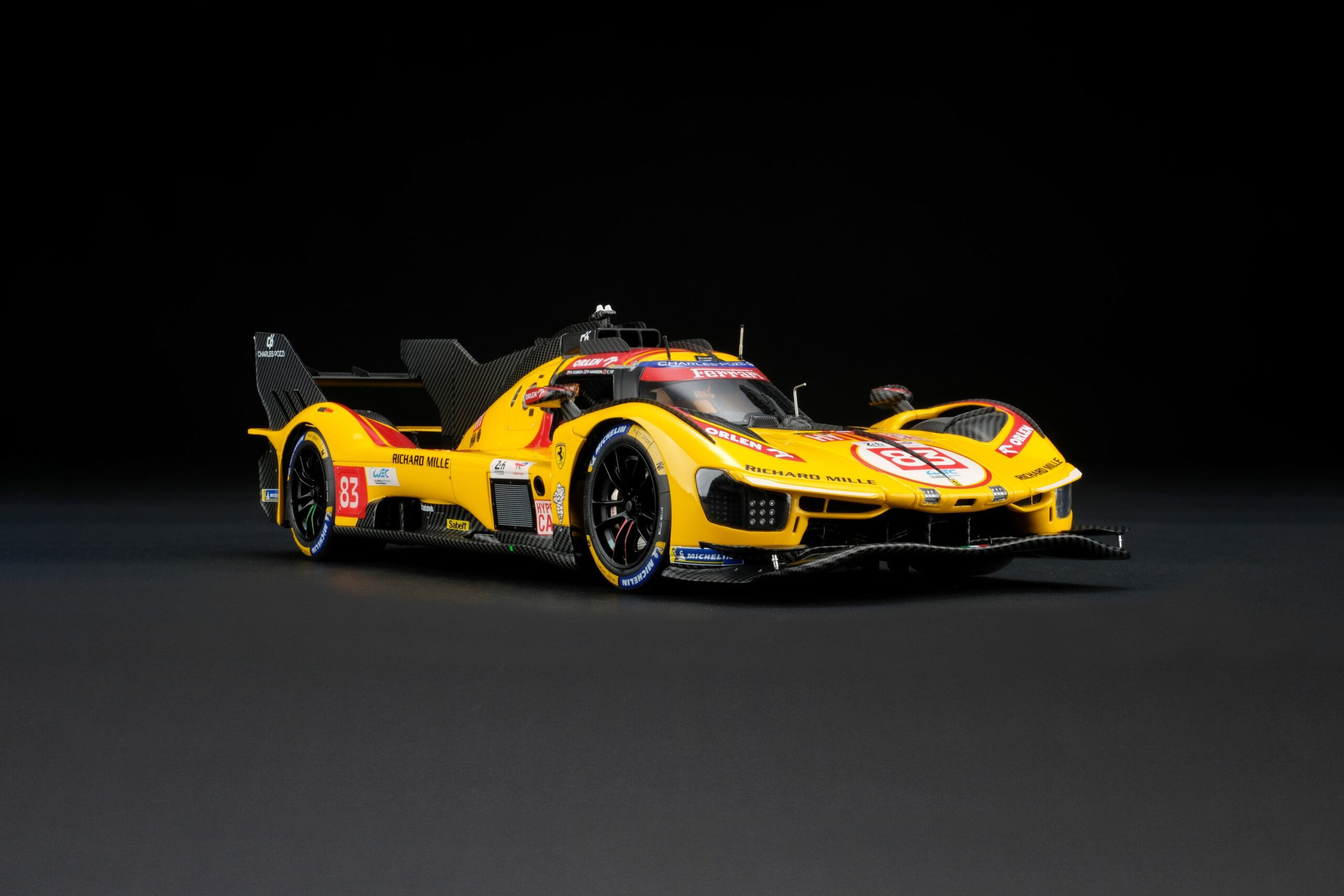 Amalgam Ferrari 499P 2025 Le Mans Winner #83 - Gelb | 1:18 – Bild 2