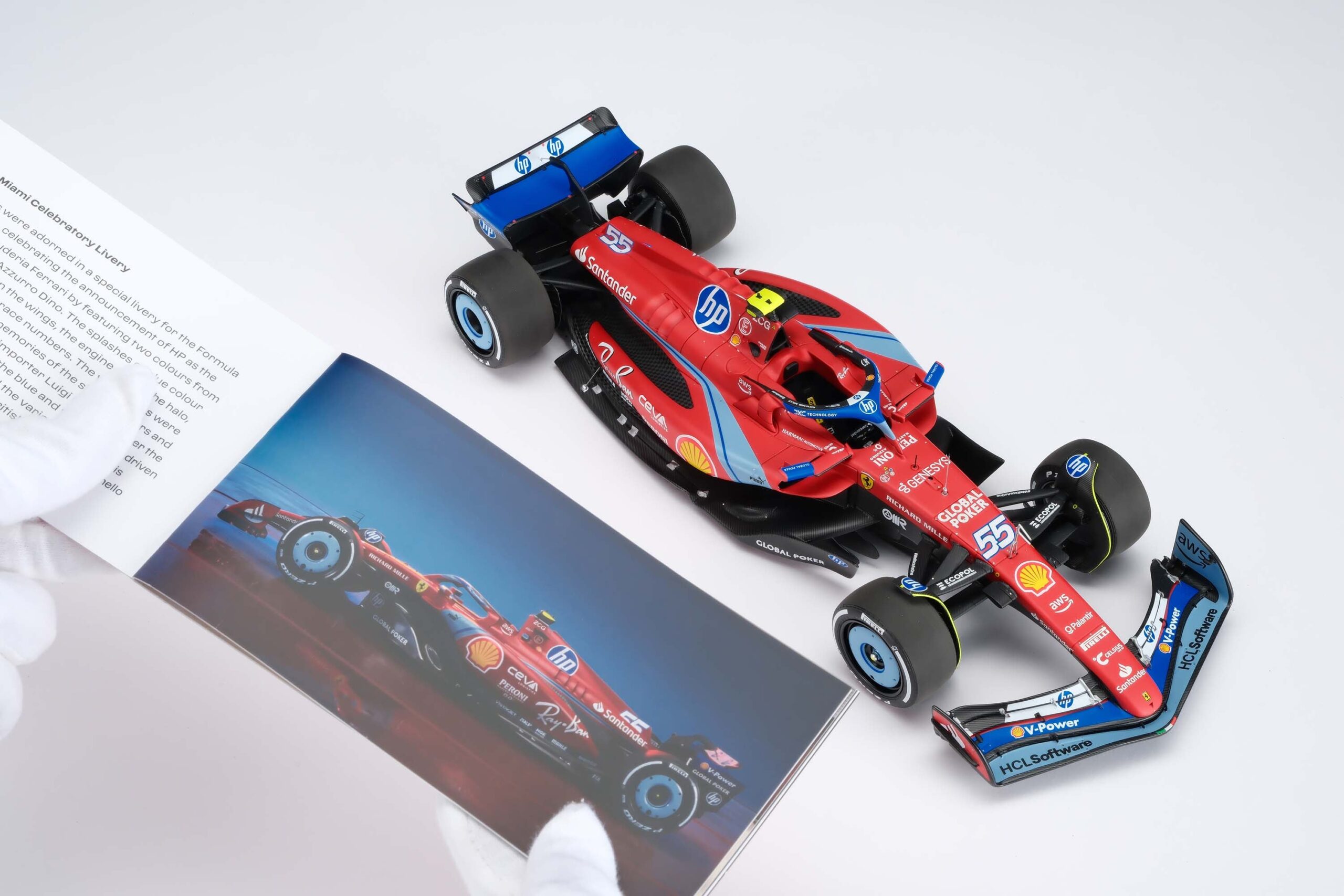 Amalgam Ferrari SF-24 2024 Miami Grand Prix - Rot | 1:18 – Bild 58