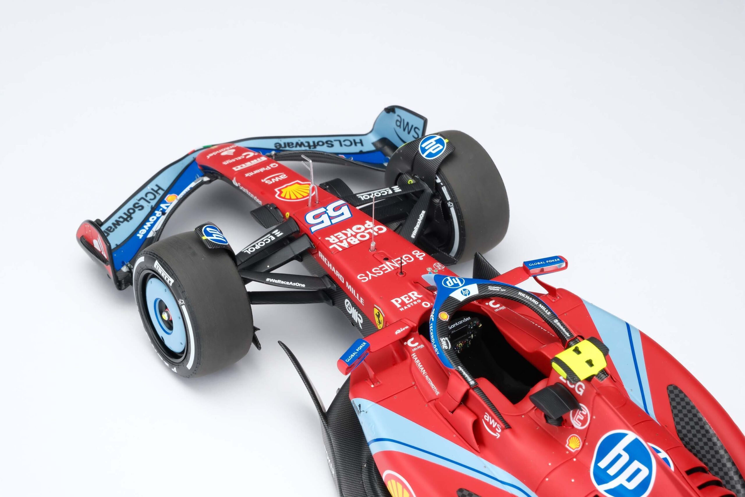 Amalgam Ferrari SF-24 2024 Miami Grand Prix - Rot | 1:18 – Bild 42