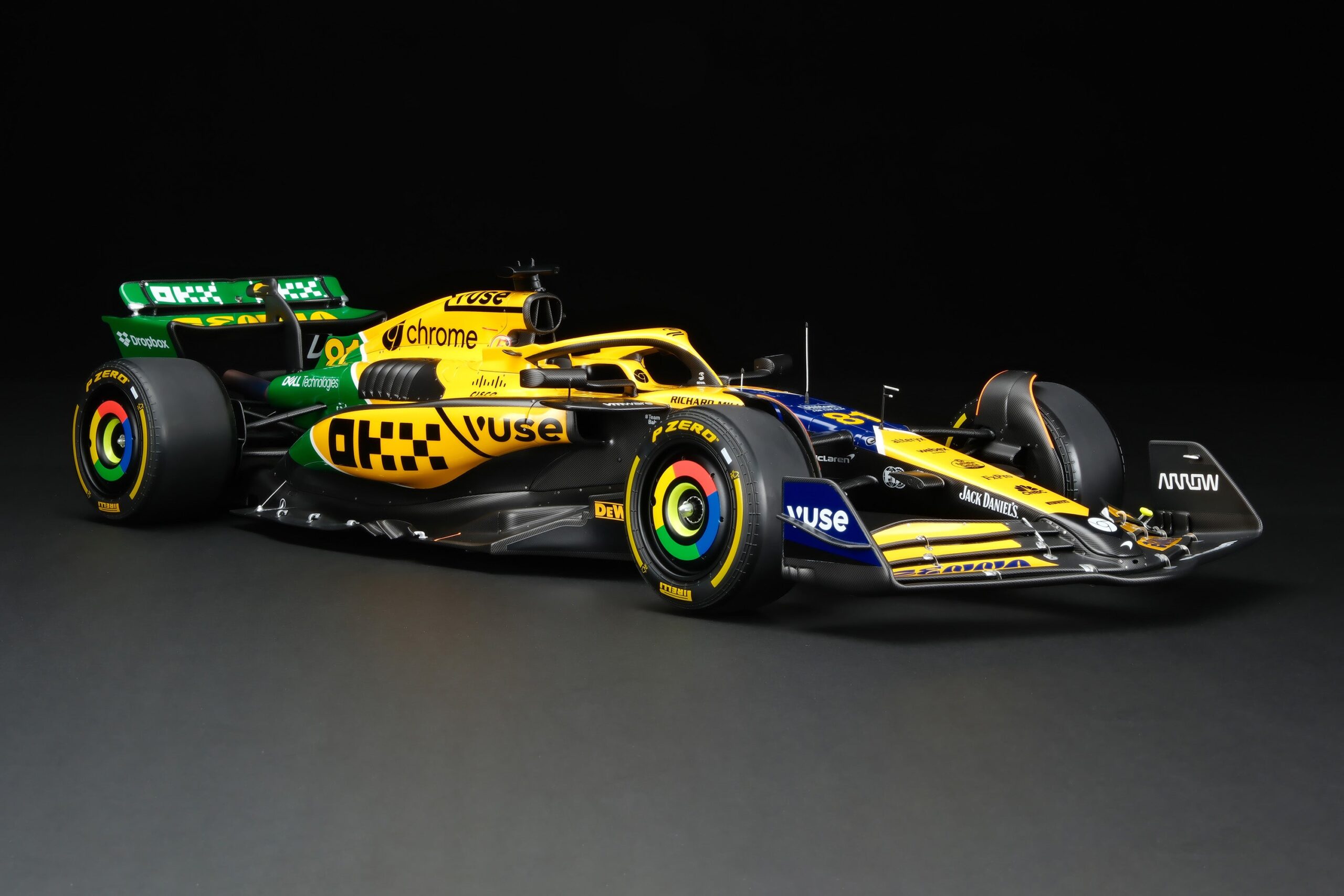 Amalgam McLaren MCL38 2024 Monaco Grand Prix Senna Tribute | 1:8