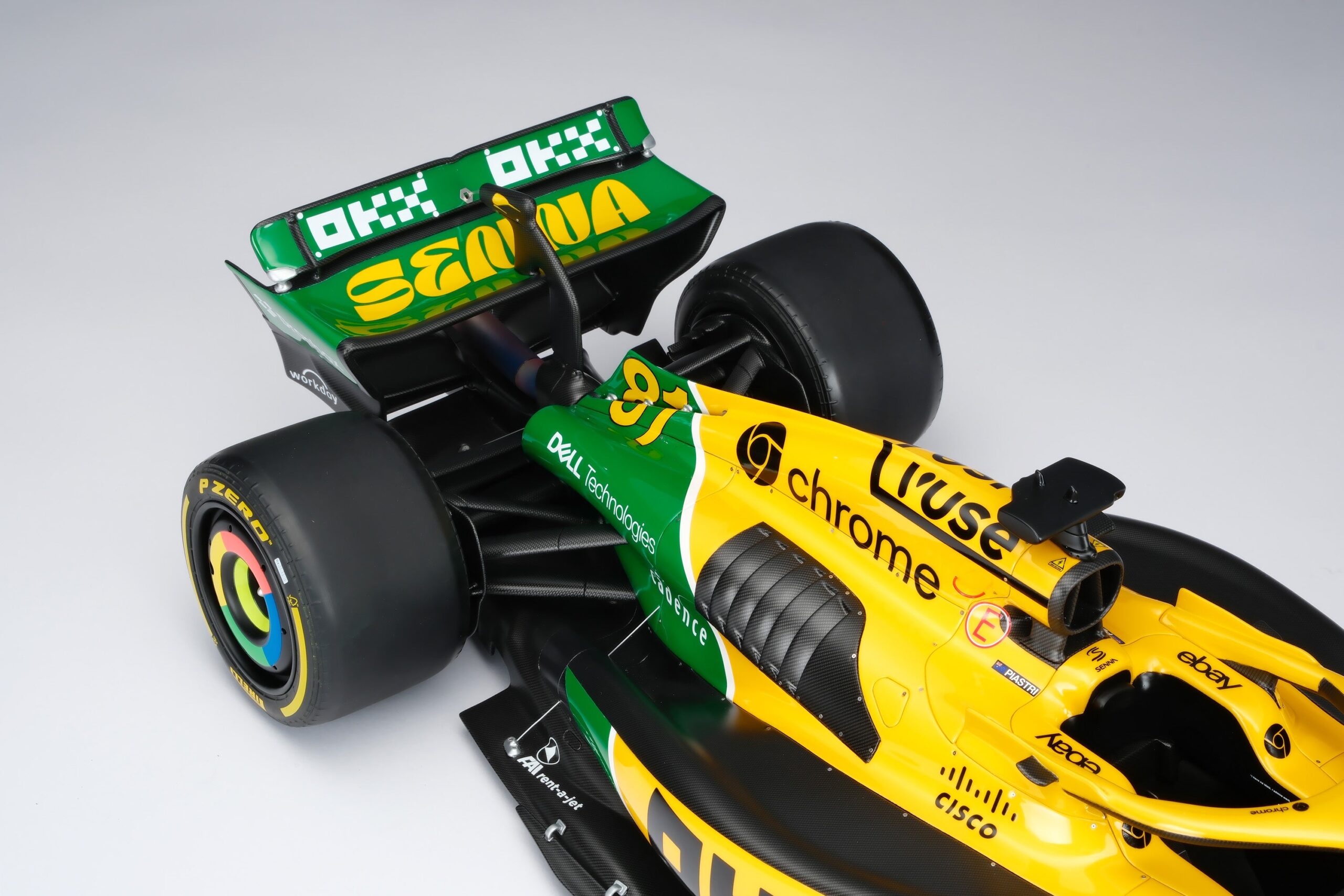 Amalgam McLaren MCL38 2024 Monaco Grand Prix Senna Tribute | 1:8 - Image 12