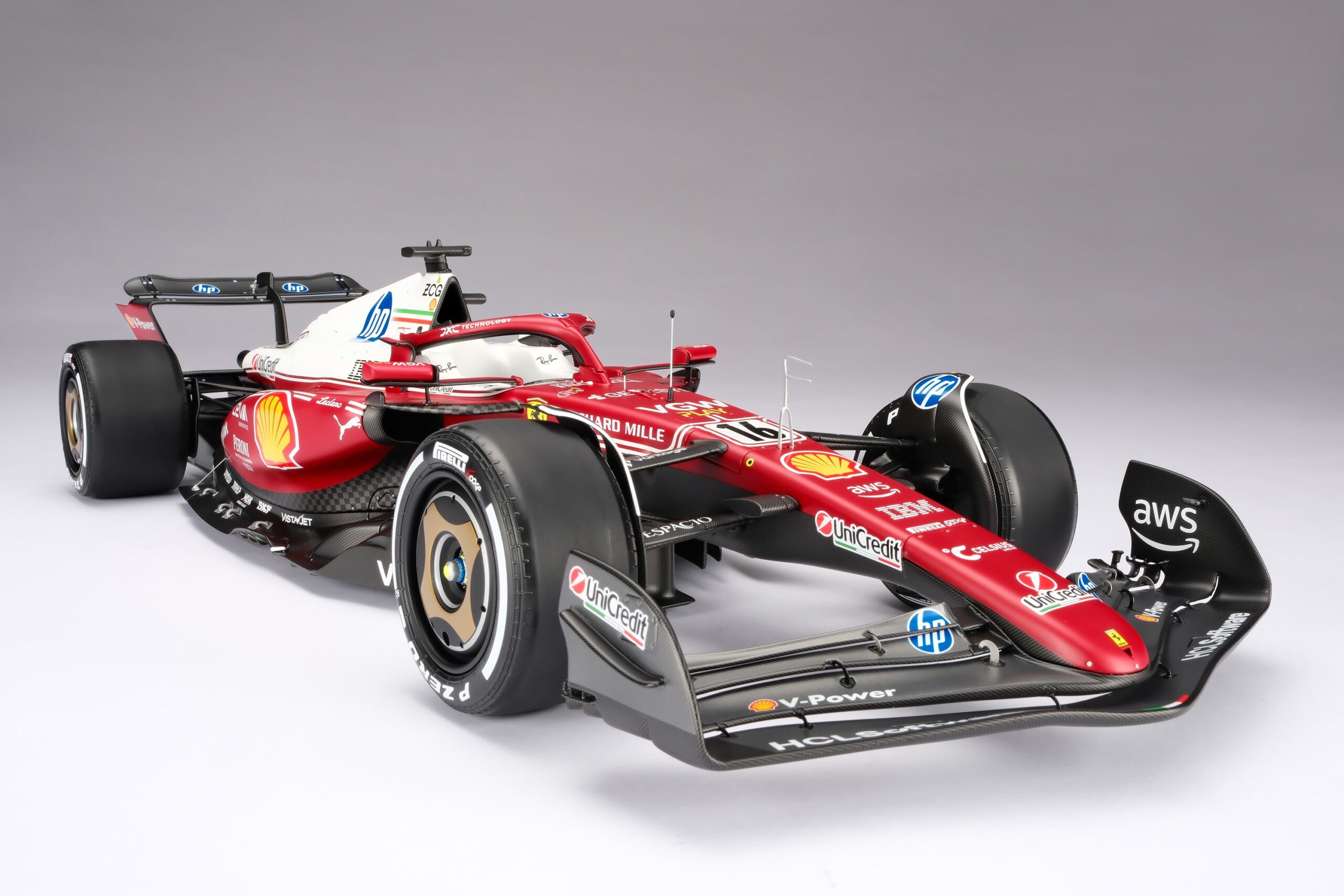 Amalgam Ferrari SF-25 2025 Italian Grand Prix - Charles Leclerc - Rot | 1:8 - Image 5