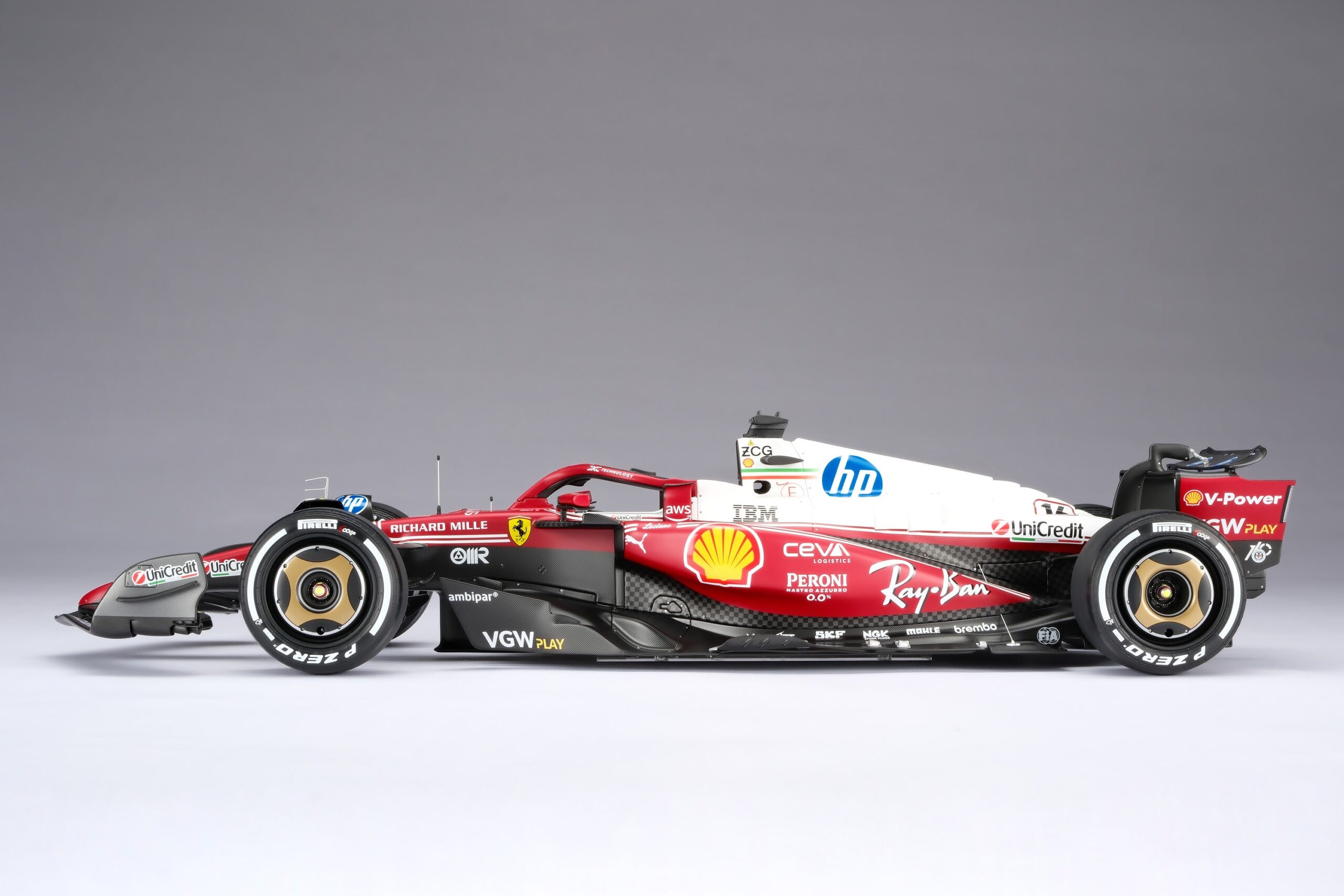 Amalgam Ferrari SF-25 2025 Italian Grand Prix - Charles Leclerc - Rot | 1:8 - Image 11