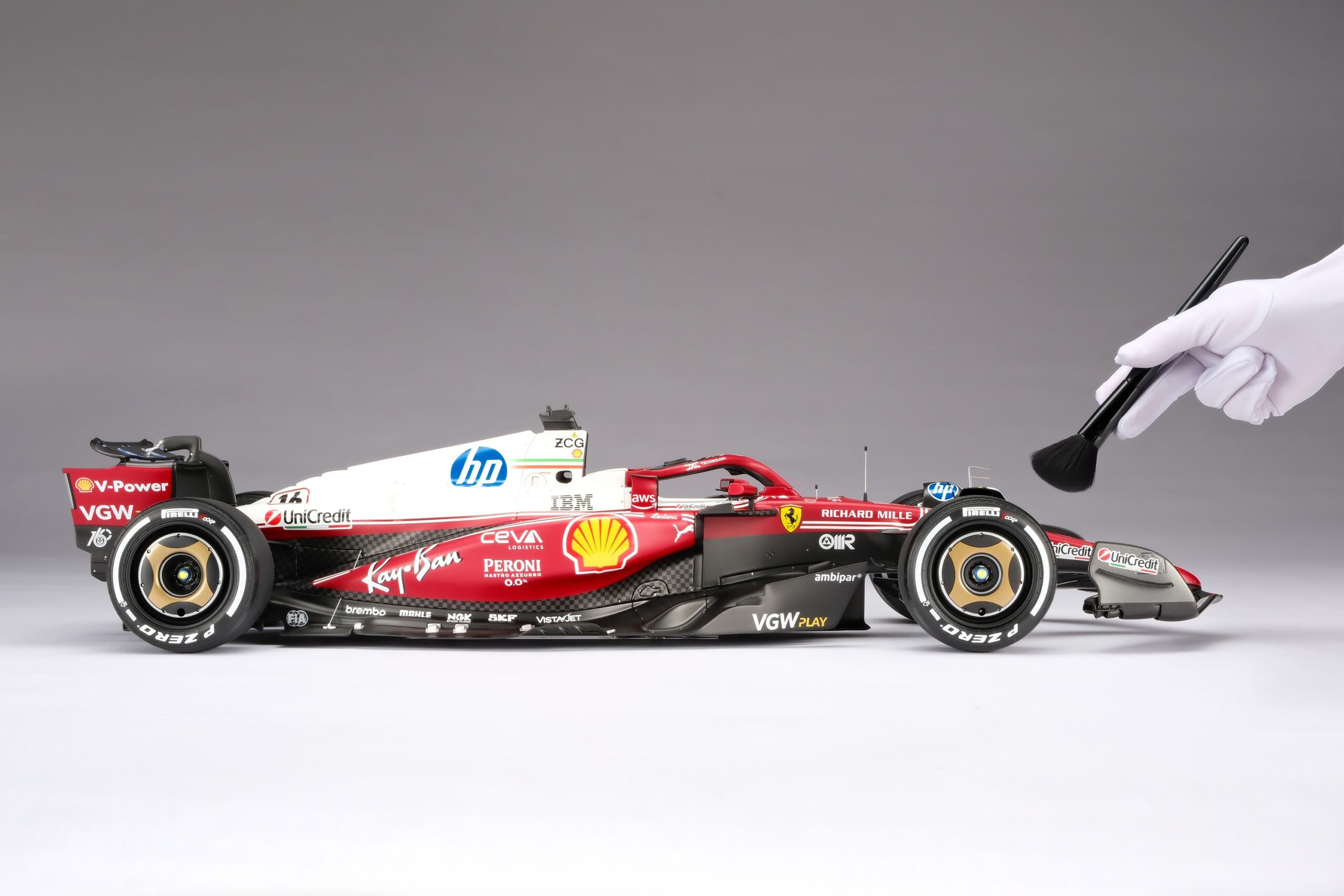 Amalgam Ferrari SF-25 2025 Italian Grand Prix - Charles Leclerc - Rot | 1:8 - Image 4