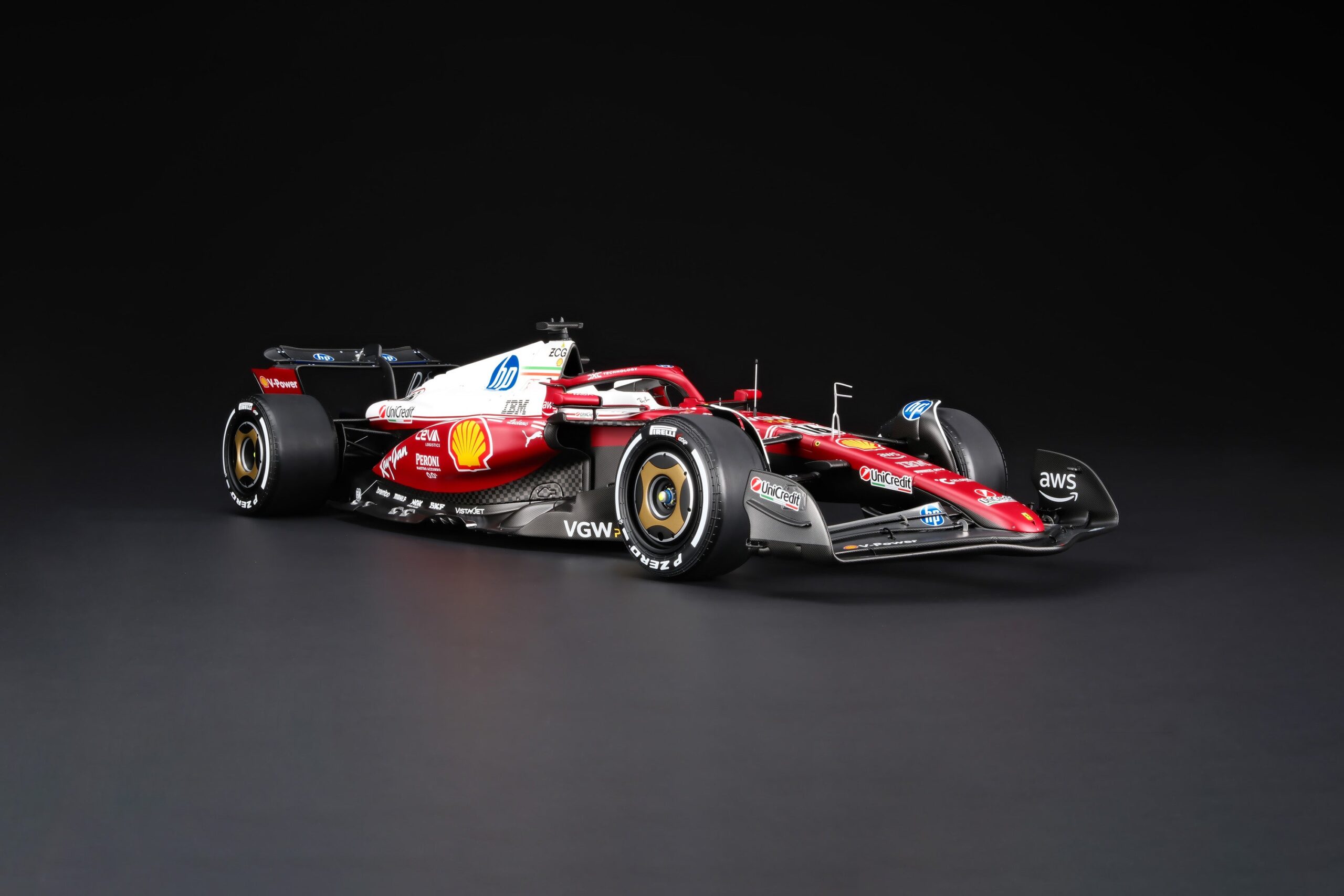 Amalgam Ferrari SF-25 2025 Italian Grand Prix - Charles Leclerc - Rot | 1:8 - Image 2