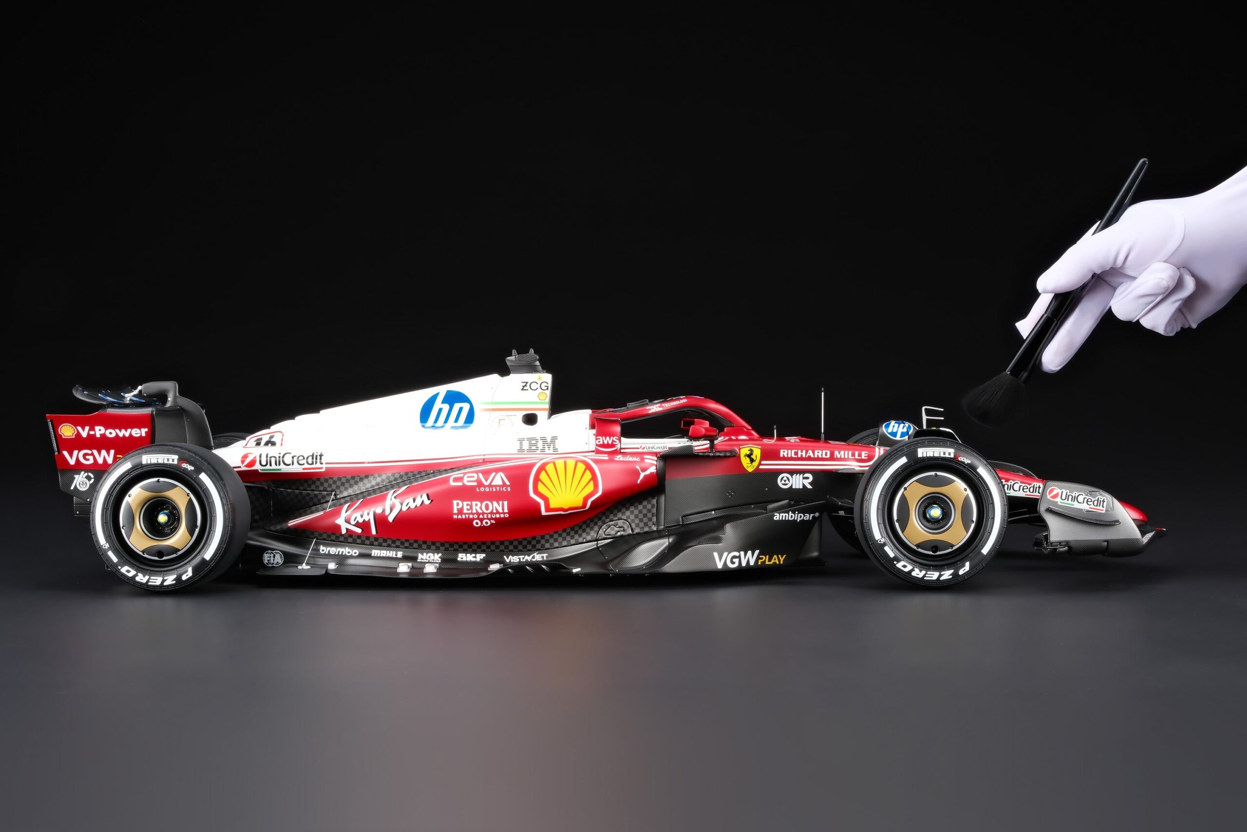 Amalgam Ferrari SF-25 2025 Italian Grand Prix - Charles Leclerc - Rot | 1:8 - Image 3