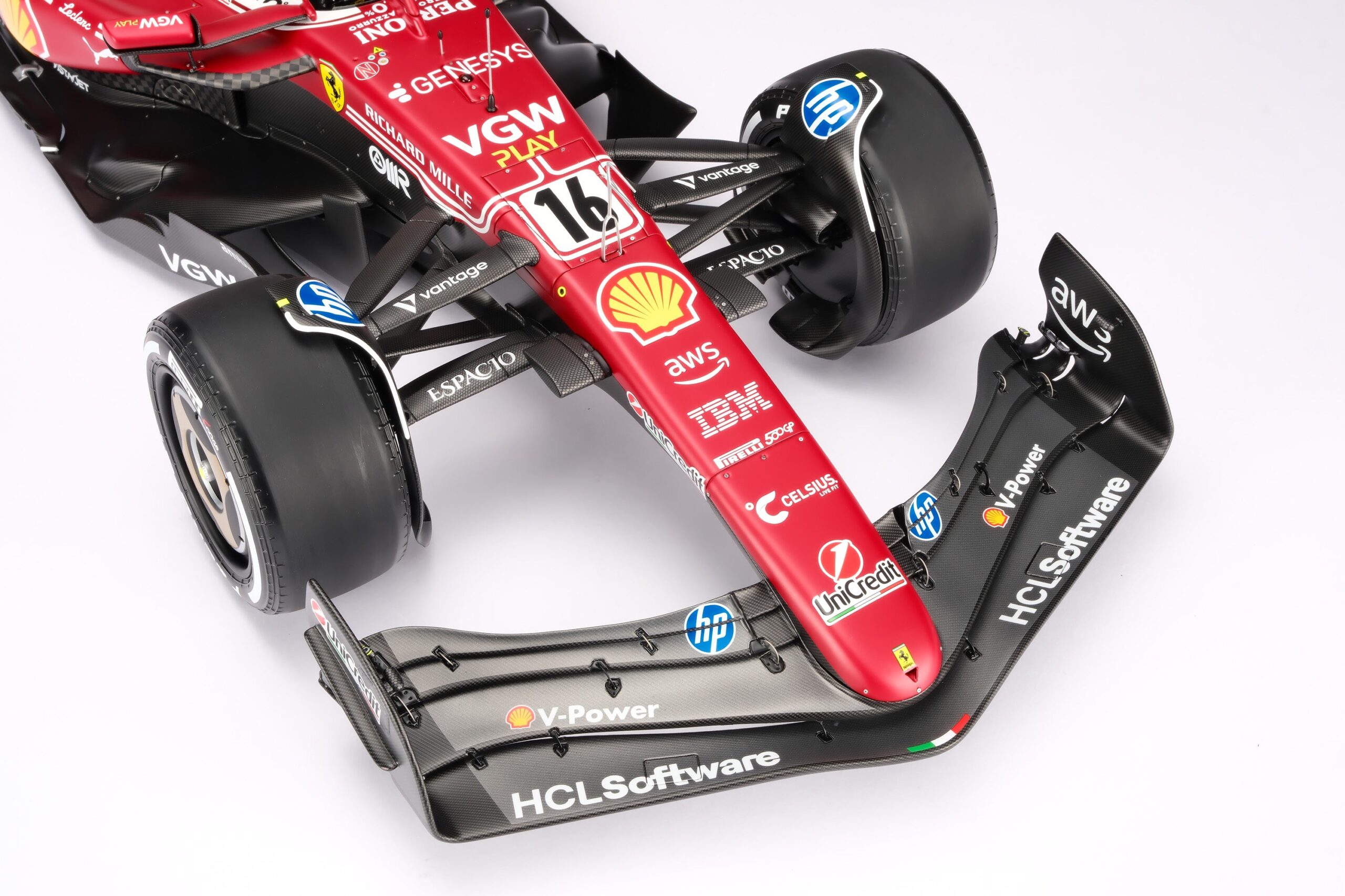 Amalgam Ferrari SF-25 2025 Italian Grand Prix - Charles Leclerc - Rot | 1:8 - Image 7