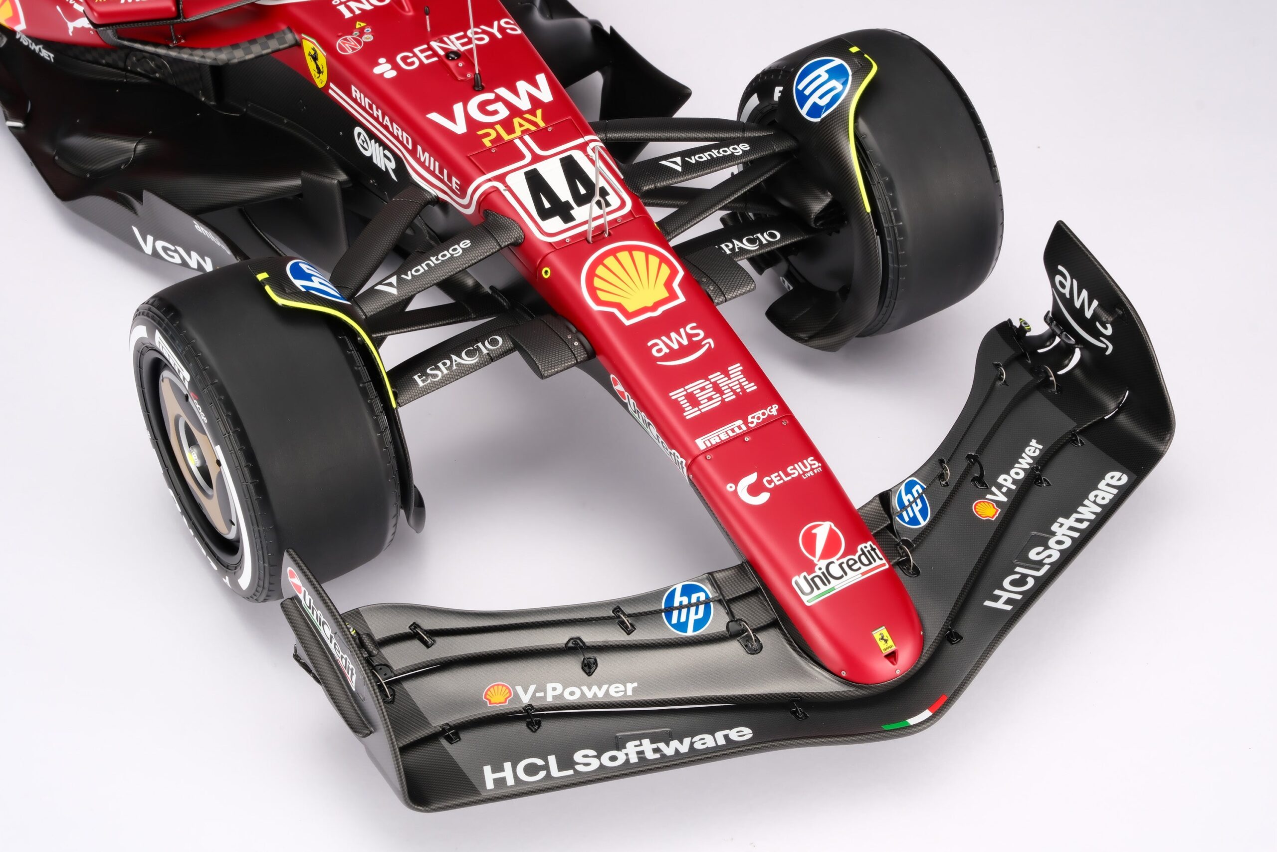 Amalgam Ferrari SF-25 2025 Italian Grand Prix - Lewis Hamilton - Rot | 1:8 - Image 6