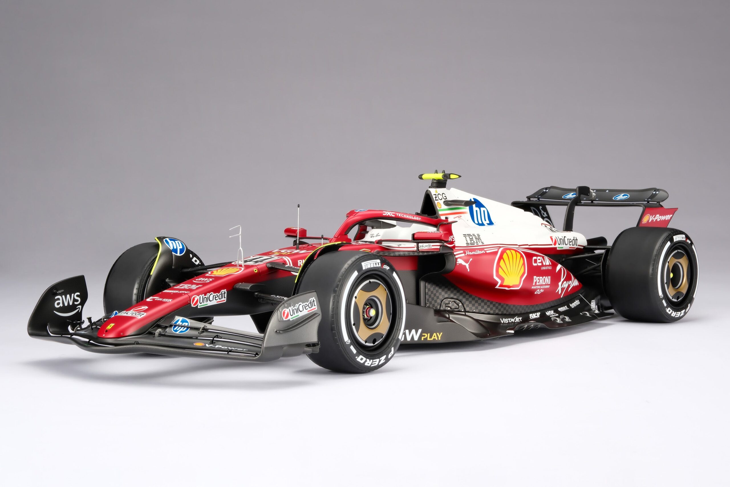 Amalgam Ferrari SF-25 2025 Italian Grand Prix - Lewis Hamilton - Rot | 1:8 - Image 10