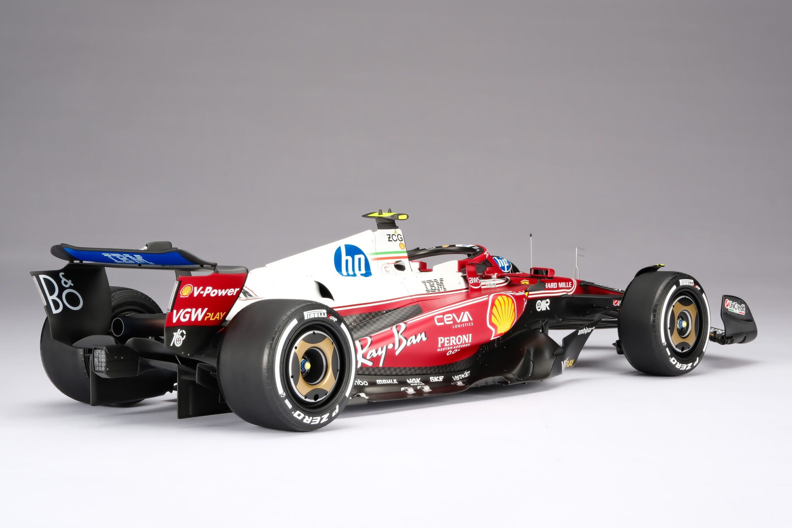 Amalgam Ferrari SF-25 2025 Italian Grand Prix - Lewis Hamilton - Rot | 1:8 - Image 18