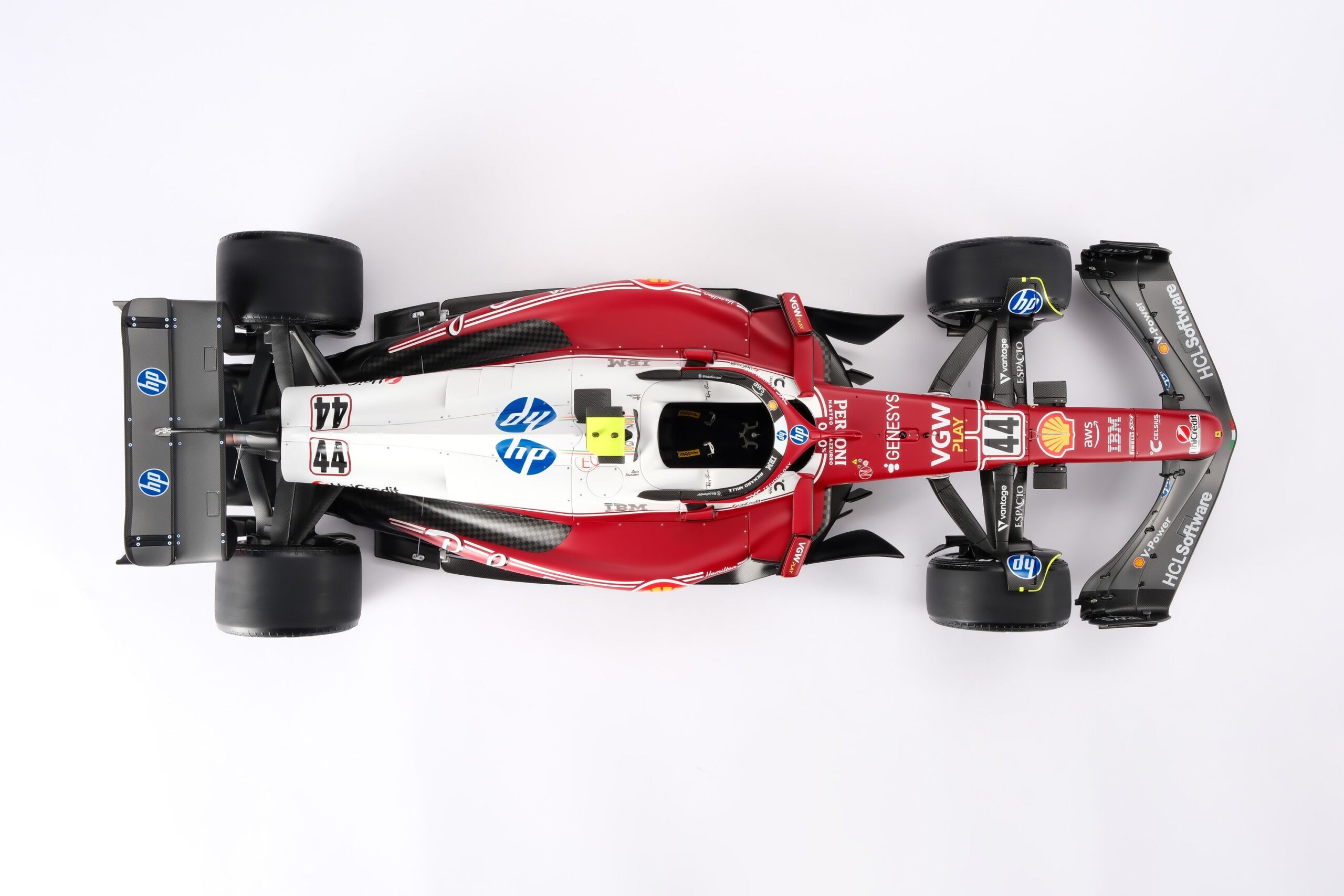 Amalgam Ferrari SF-25 2025 Italian Grand Prix - Lewis Hamilton - Rot | 1:8 - Image 24