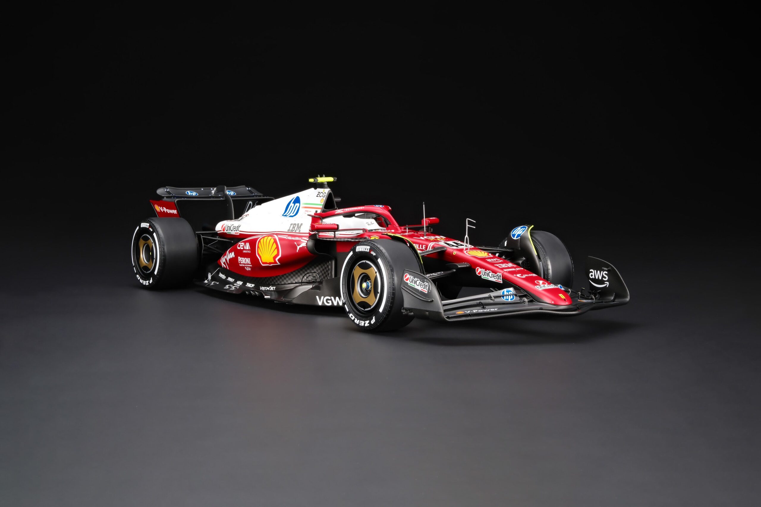 Amalgam Ferrari SF-25 2025 Italian Grand Prix - Lewis Hamilton - Rot | 1:8 - Image 2