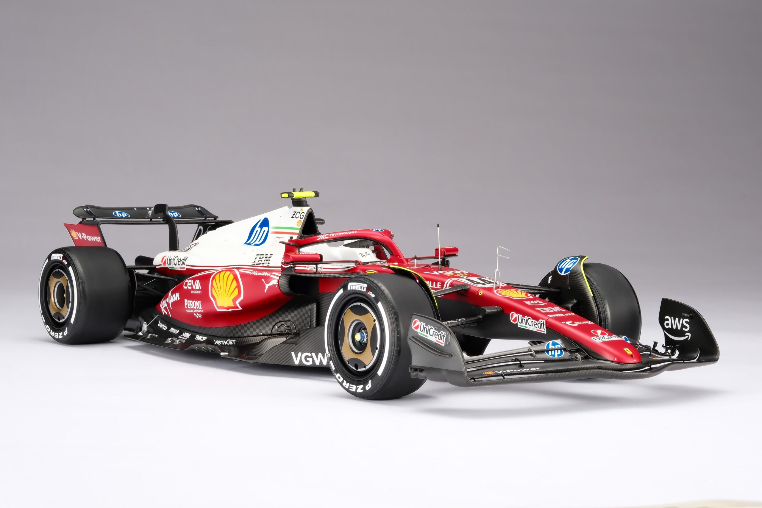 Amalgam Ferrari SF-25 2025 Italian Grand Prix - Lewis Hamilton - Rot | 1:8 - Image 5