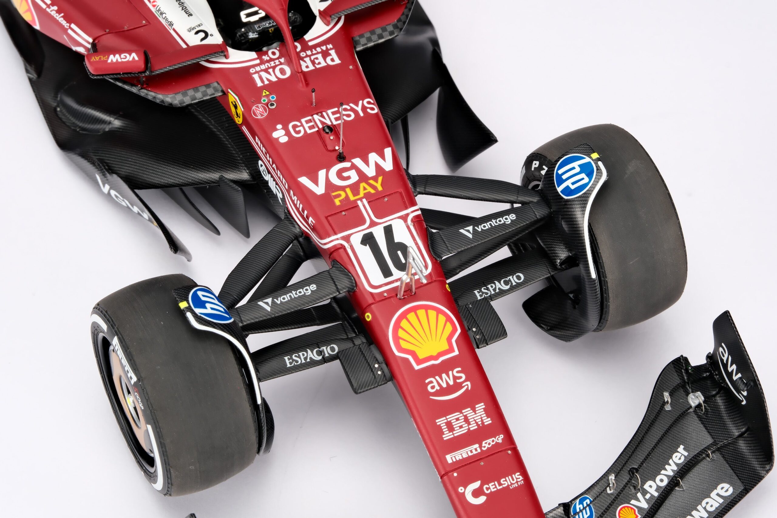 Amalgam Ferrari SF-25 2025 Italian Grand Prix - Charles Leclerc - Rot | 1:18 – Bild 9