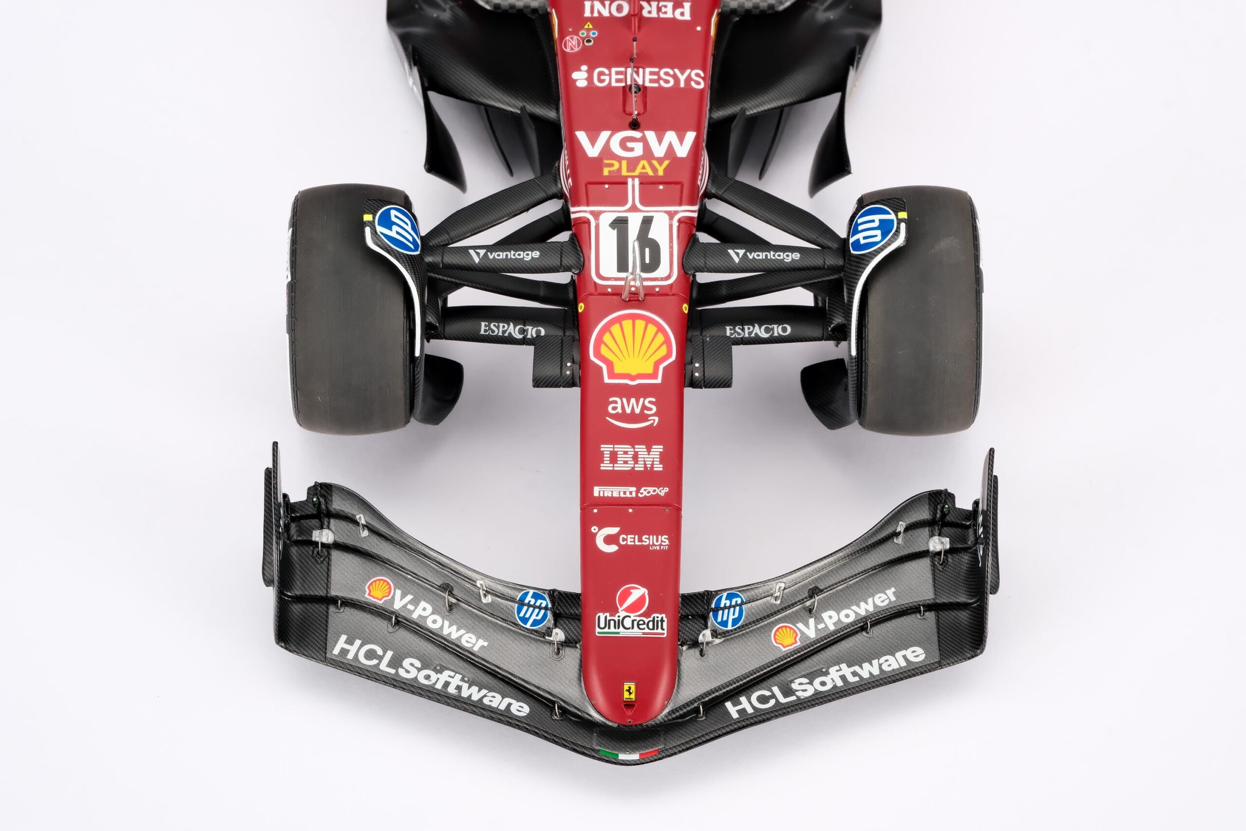 Amalgam Ferrari SF-25 2025 Italian Grand Prix - Charles Leclerc - Rot | 1:18 – Bild 7