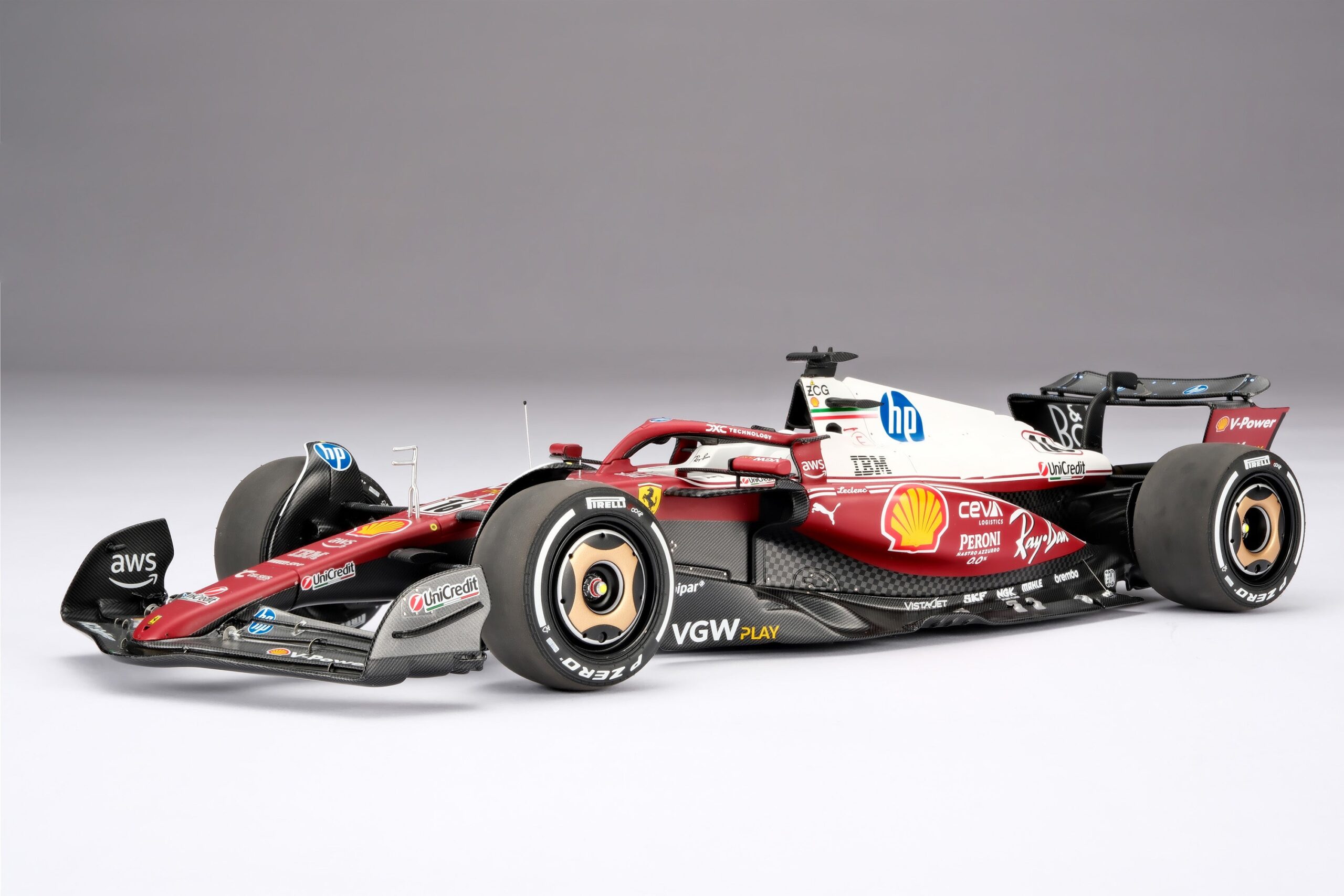 Amalgam Ferrari SF-25 2025 Italian Grand Prix - Charles Leclerc - Rot | 1:18 – Bild 5