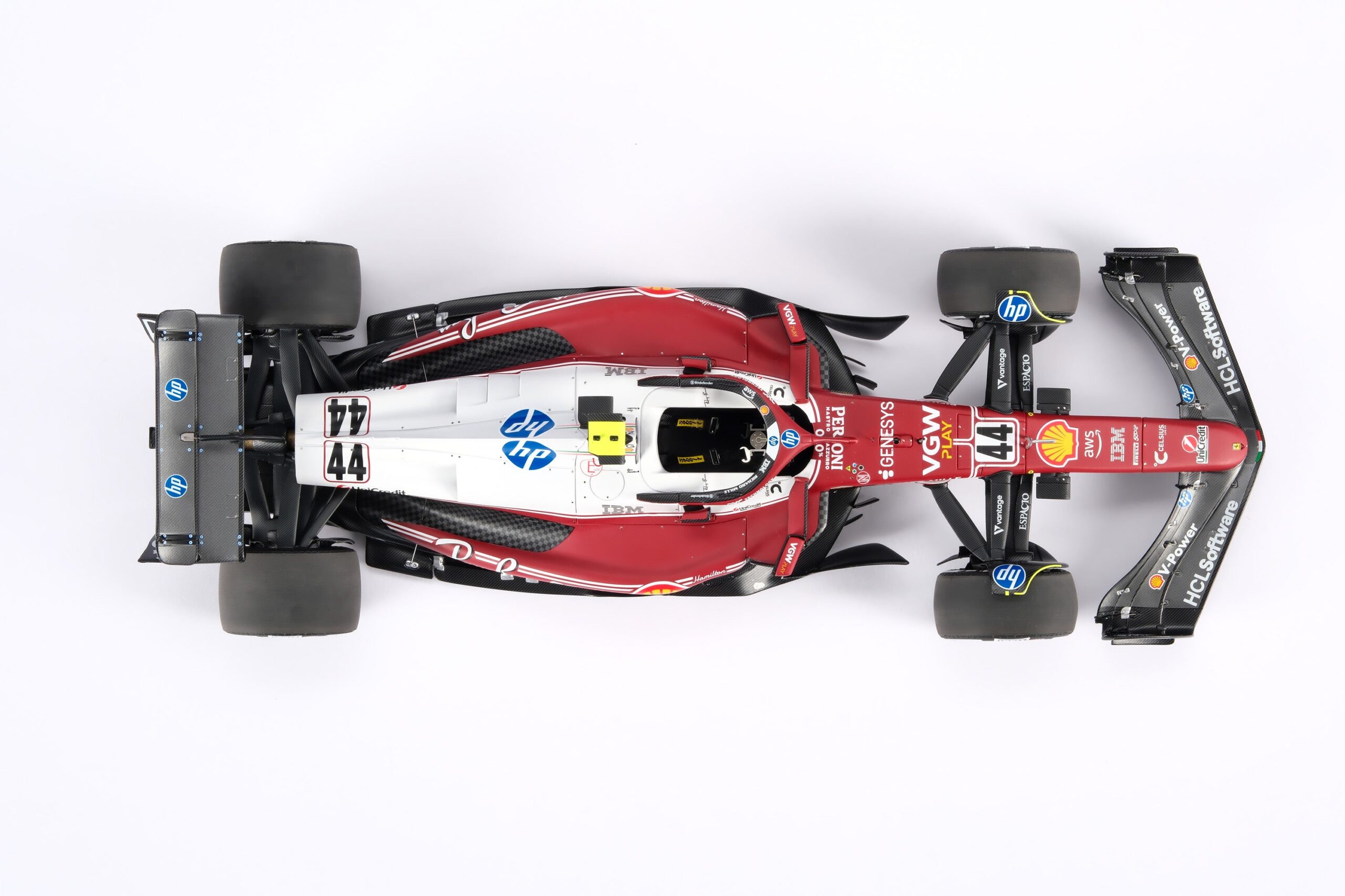 Amalgam Ferrari SF-25 2025 Italian Grand Prix - Lewis Hamilton - Rot | 1:18 – Bild 22