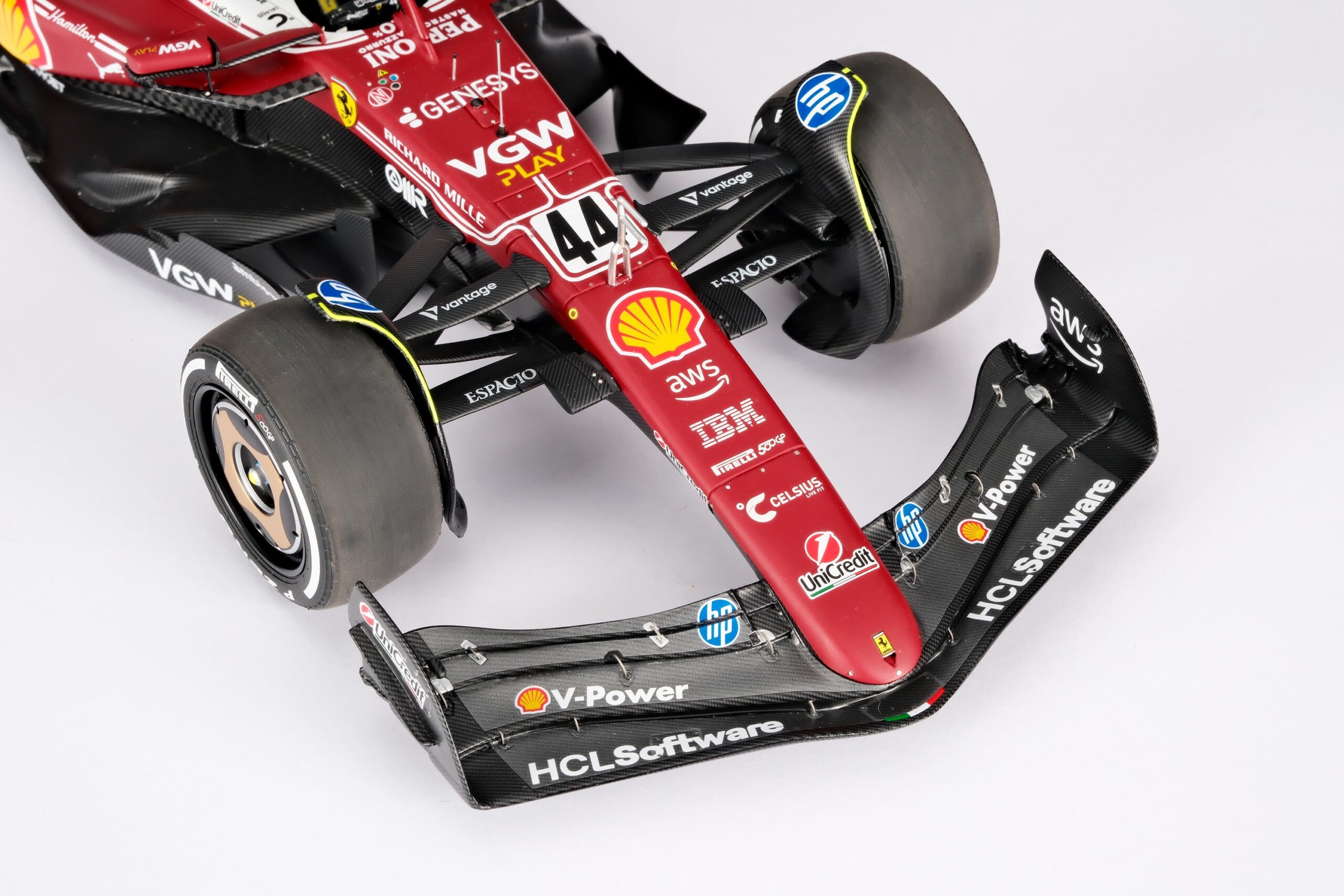Amalgam Ferrari SF-25 2025 Italian Grand Prix - Lewis Hamilton - Rot | 1:18 – Bild 8
