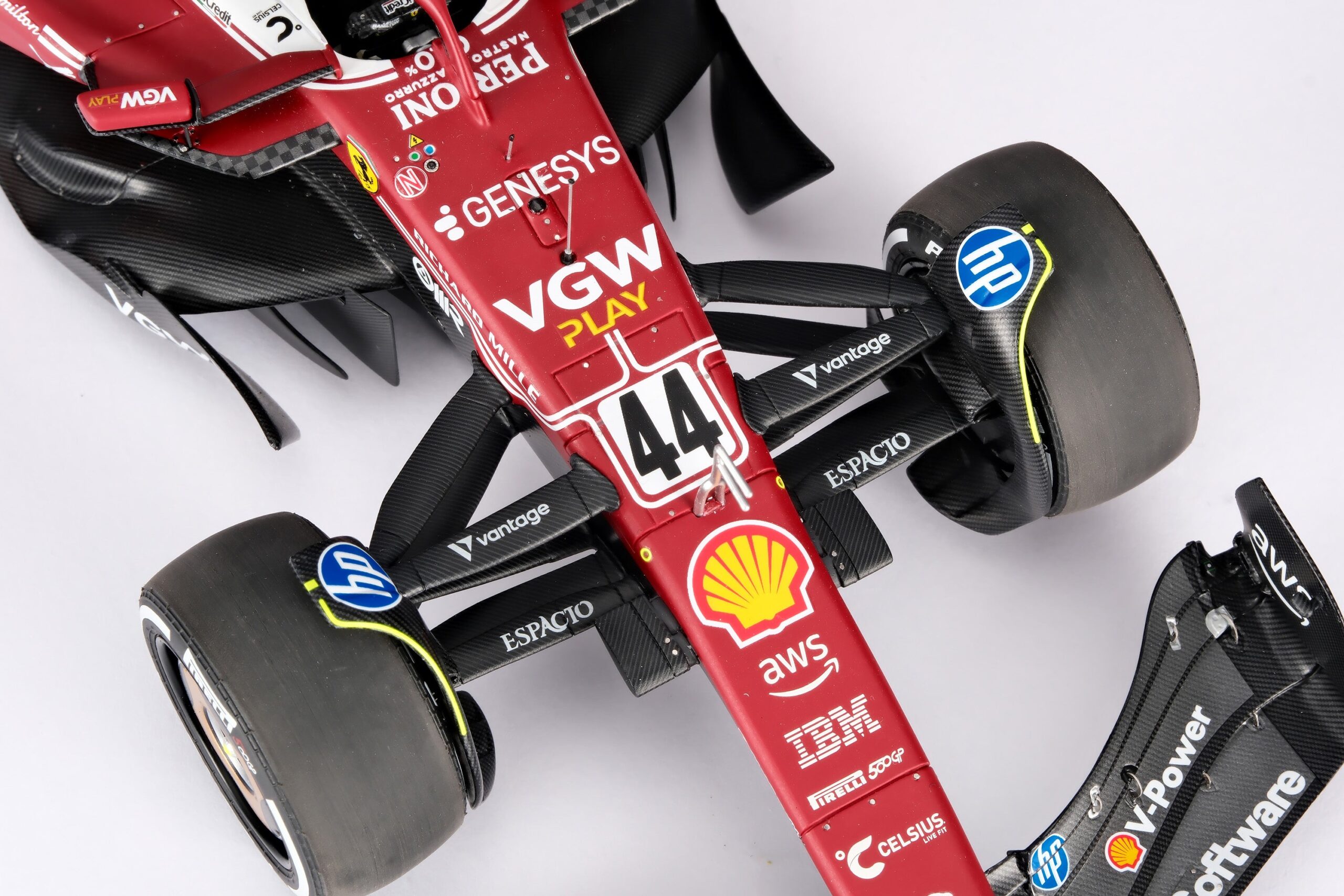 Amalgam Ferrari SF-25 2025 Italian Grand Prix - Lewis Hamilton - Rot | 1:18 – Bild 9