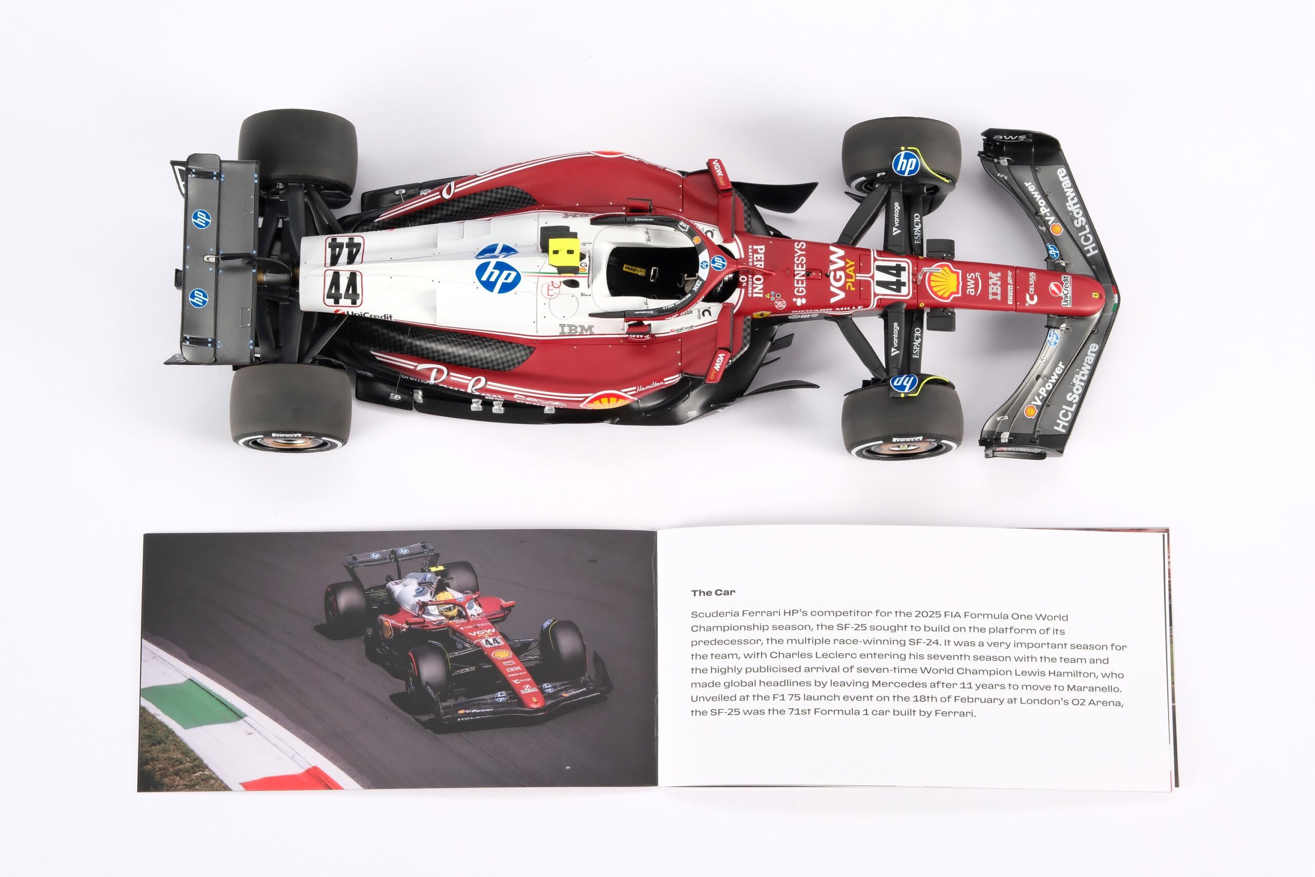 Amalgam Ferrari SF-25 2025 Italian Grand Prix - Lewis Hamilton - Rot | 1:18 – Bild 21