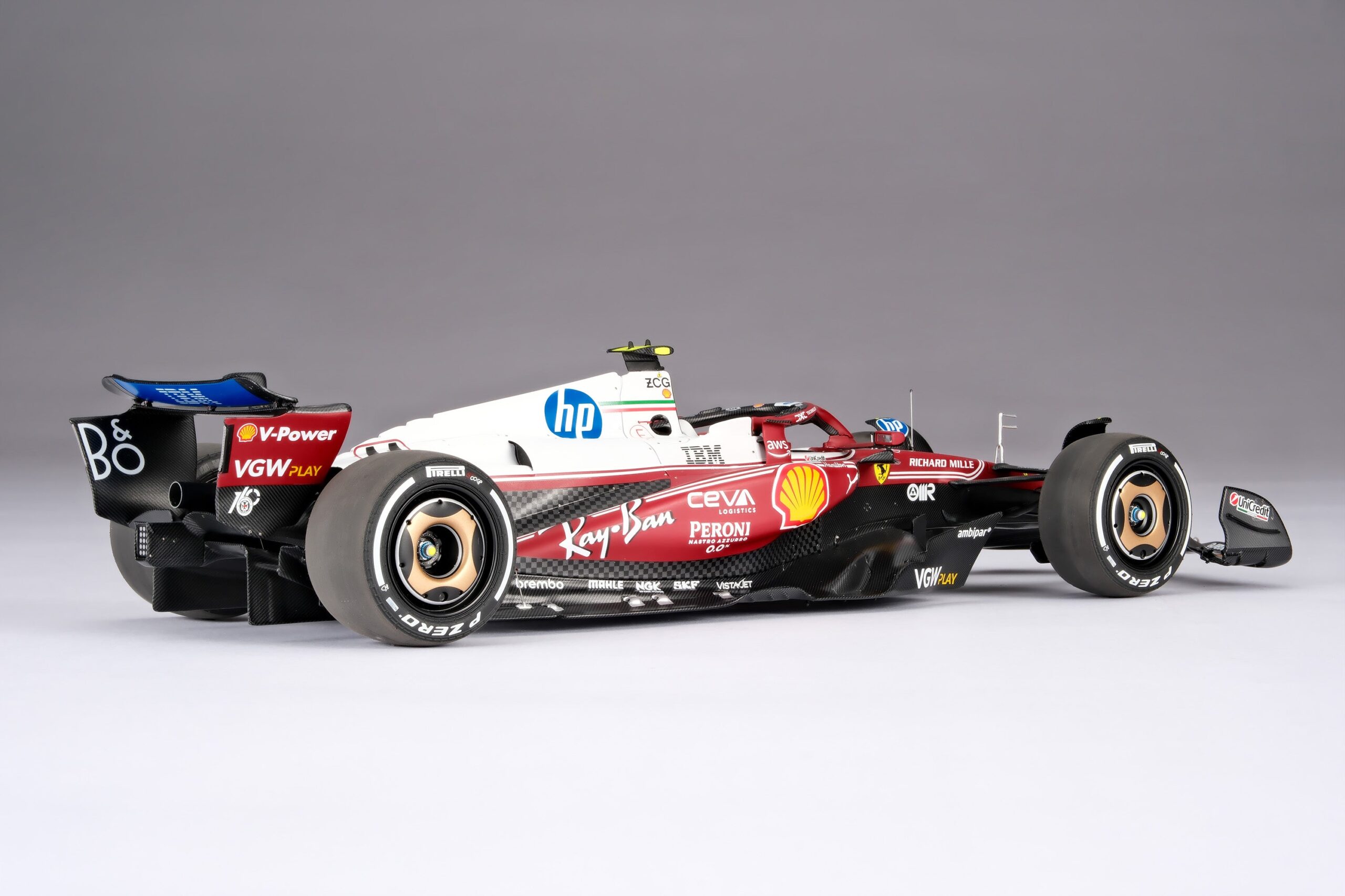 Amalgam Ferrari SF-25 2025 Italian Grand Prix - Lewis Hamilton - Rot | 1:18 – Bild 11
