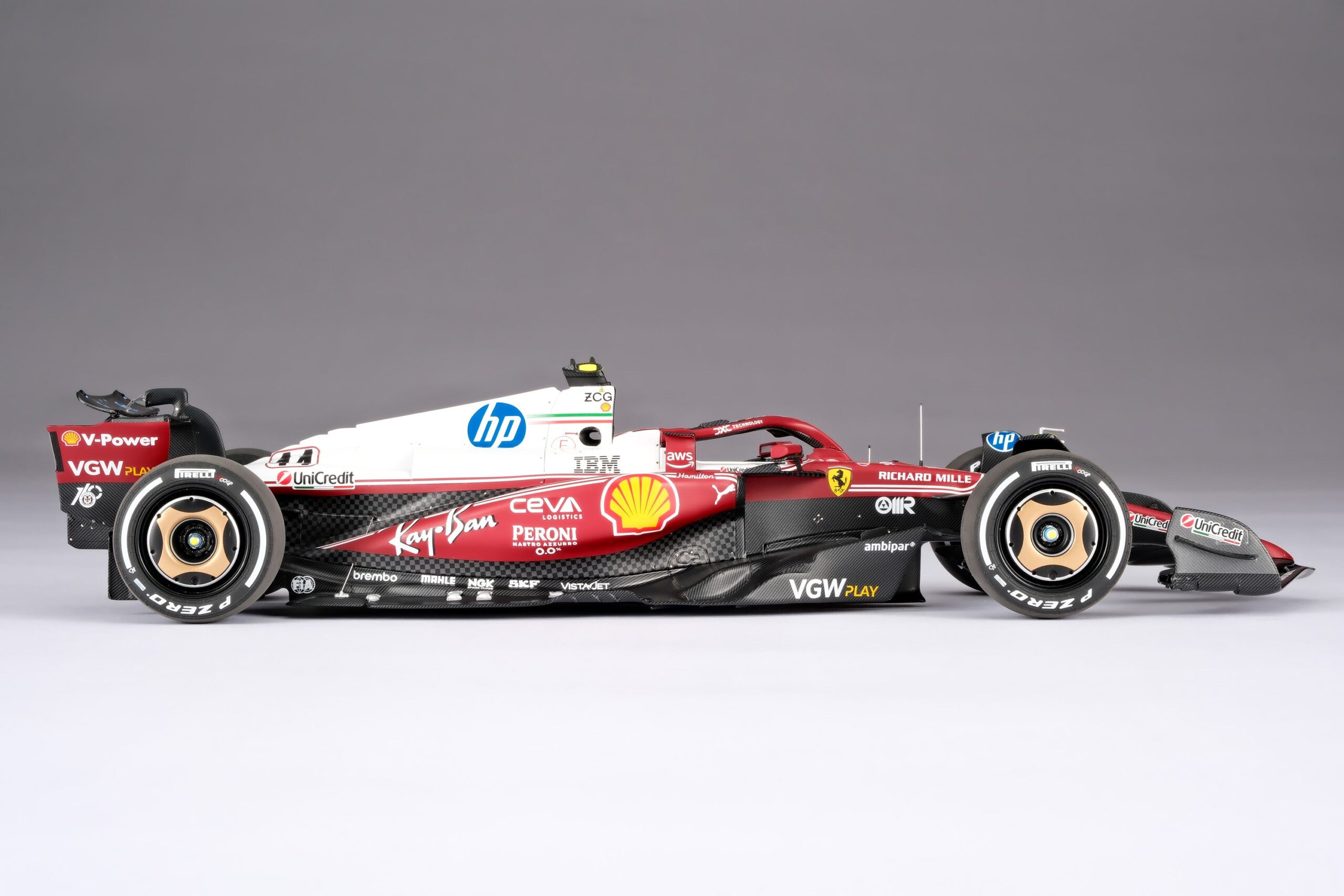 Amalgam Ferrari SF-25 2025 Italian Grand Prix - Lewis Hamilton - Rot | 1:18 – Bild 10