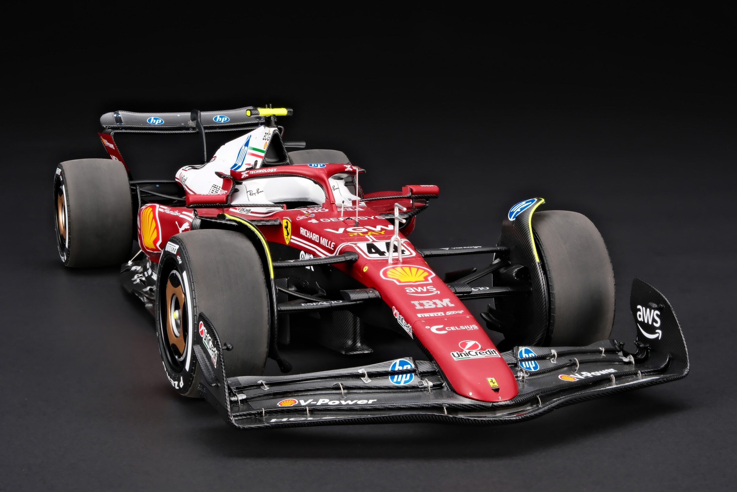 Amalgam Ferrari SF-25 2025 Italian Grand Prix - Lewis Hamilton - Rot | 1:18