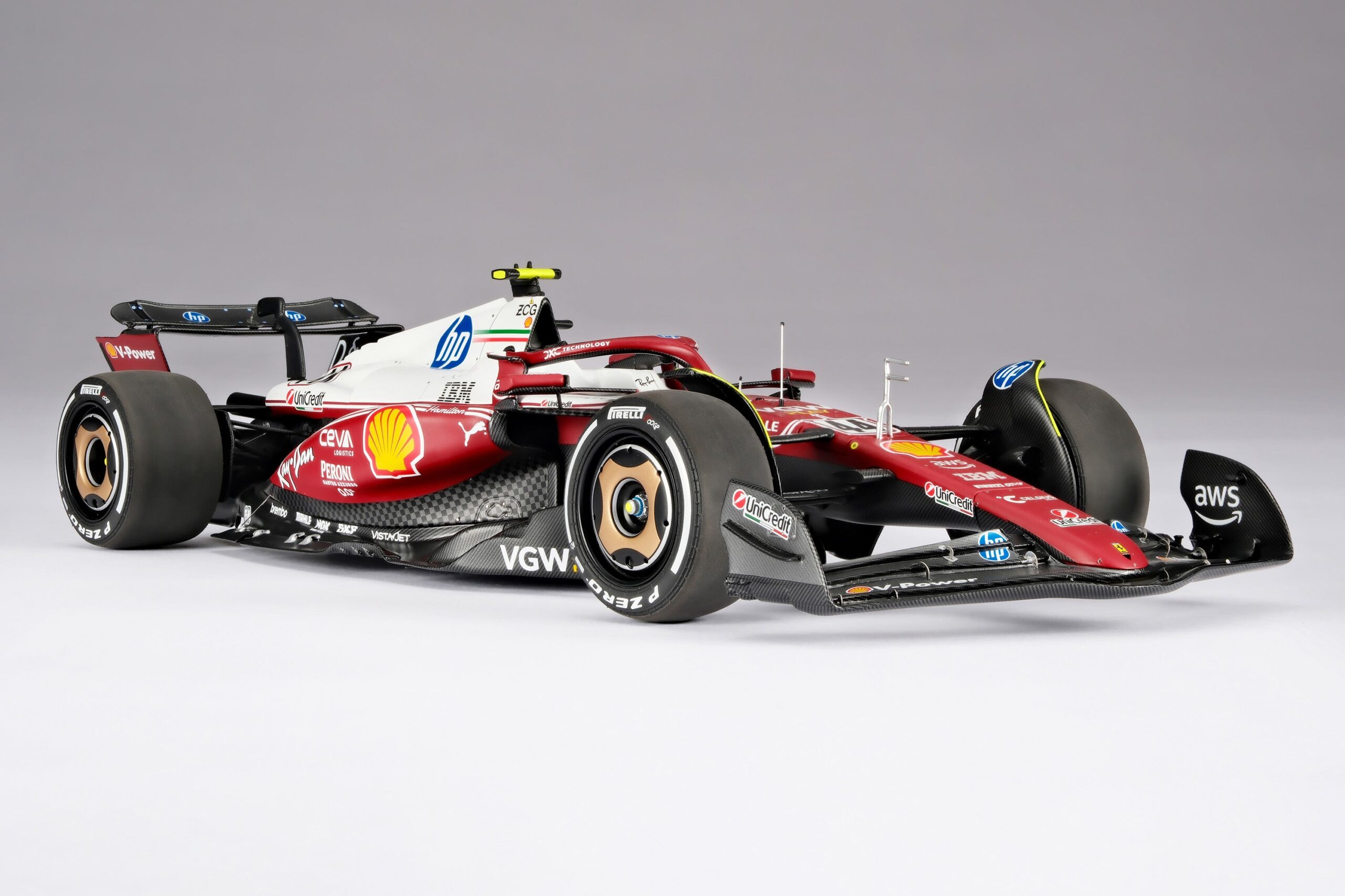 Amalgam Ferrari SF-25 2025 Italian Grand Prix - Lewis Hamilton - Rot | 1:18 – Bild 7