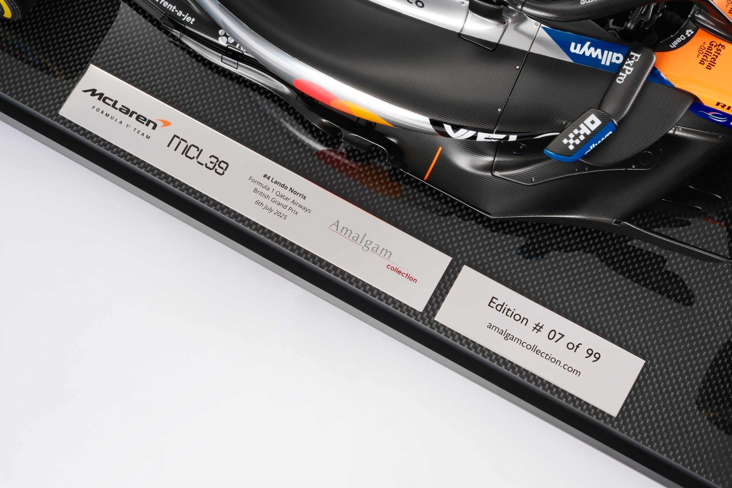 Amalgam McLaren MCL39 2025 British Grand Prix - Chrom / Orange | 1:8 - Image 20
