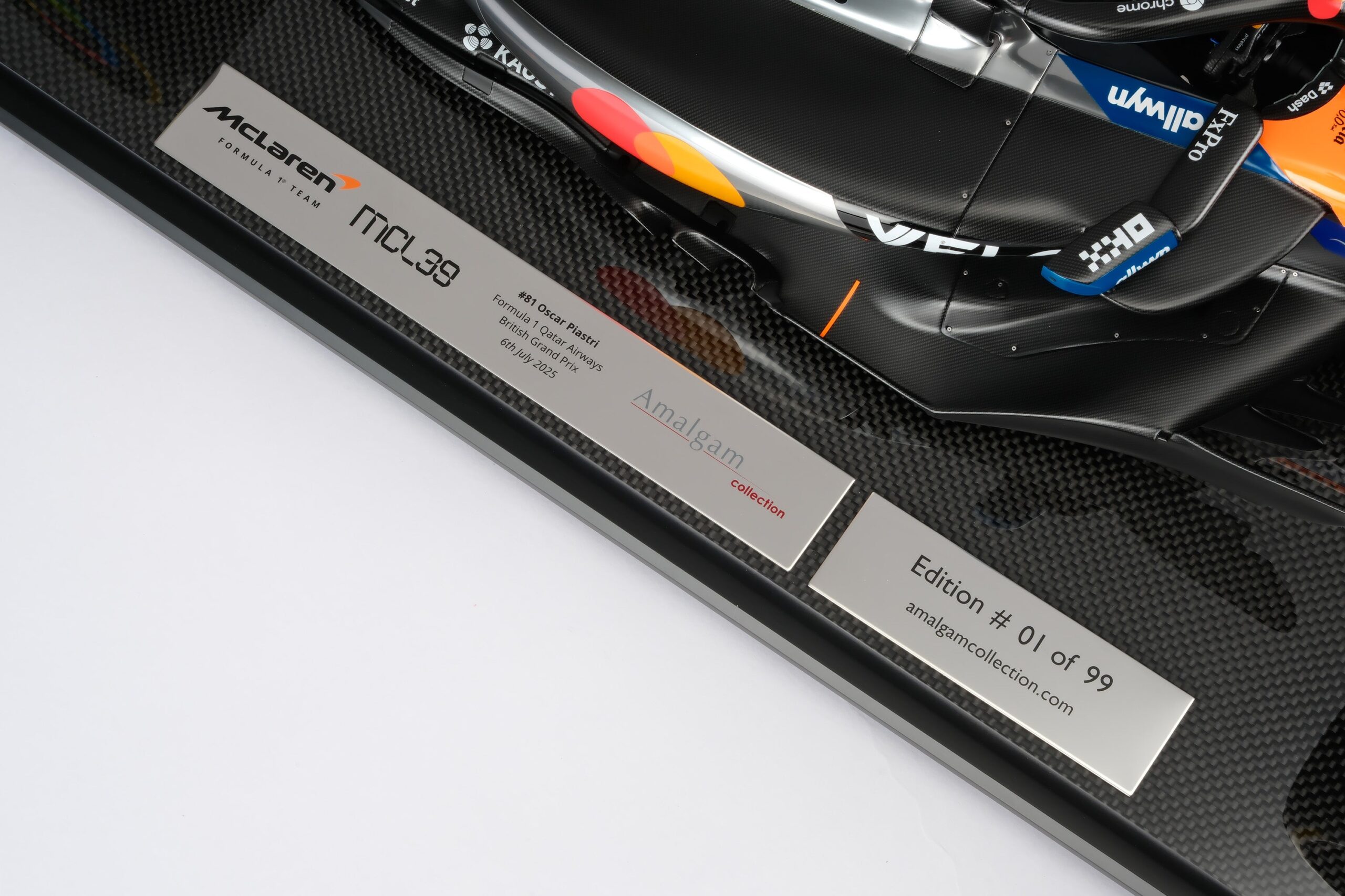 Amalgam McLaren MCL39 2025 British Grand Prix - Chrom / Orange | 1:8 - Image 38